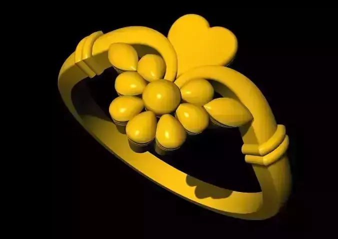 Heart Ring 3dm file