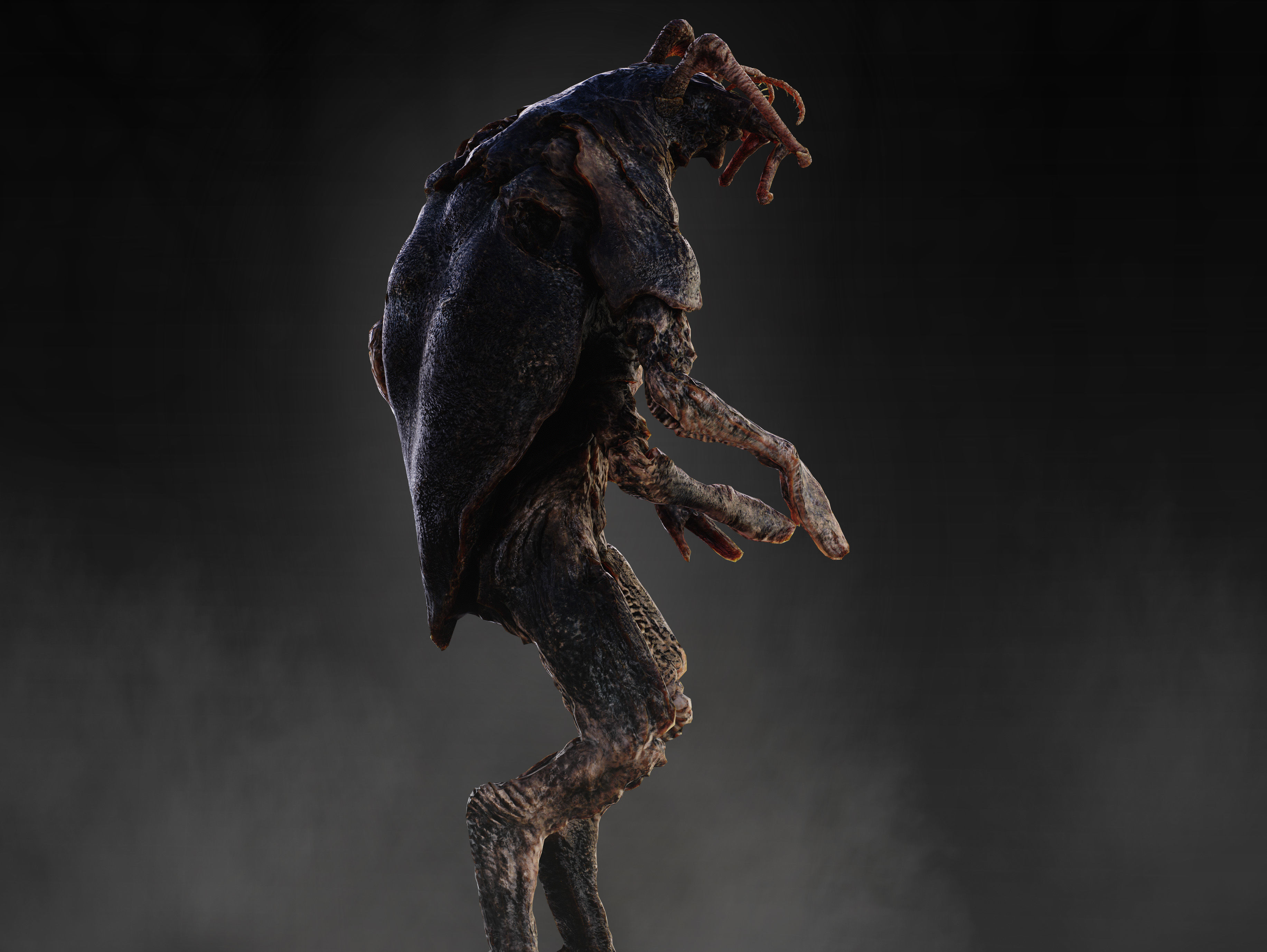 Insectoid Creature Beetle Low-poly 3D model_3