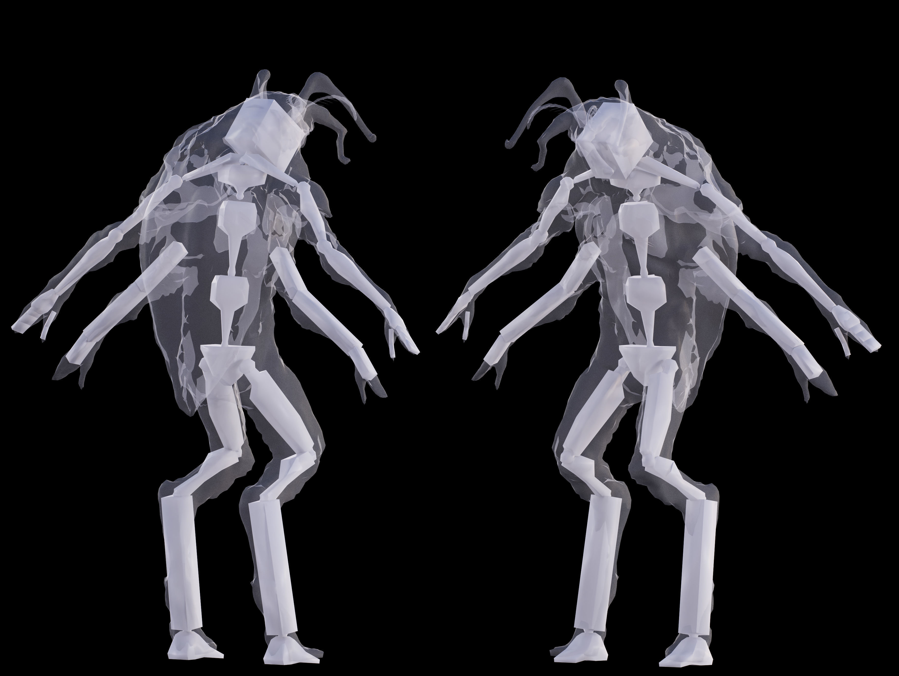 Insectoid Creature Beetle Low-poly 3D model_11