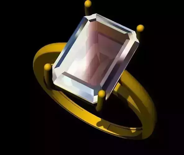 Emerald Stone Ring 3dm file