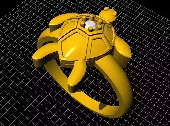 Tortoise Ring 3dm file