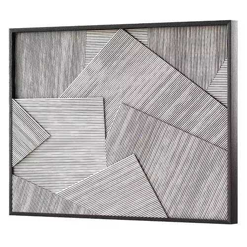 Baltic wall decor by Palecek - Rattan and Wood