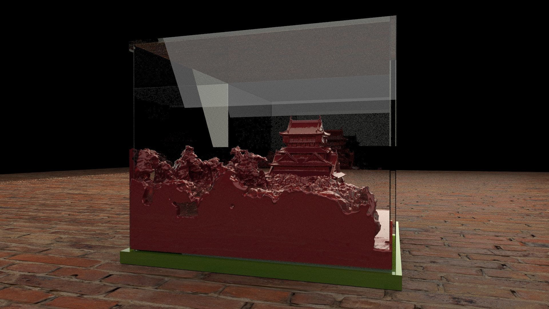 Chinese ancient house 3D model_1