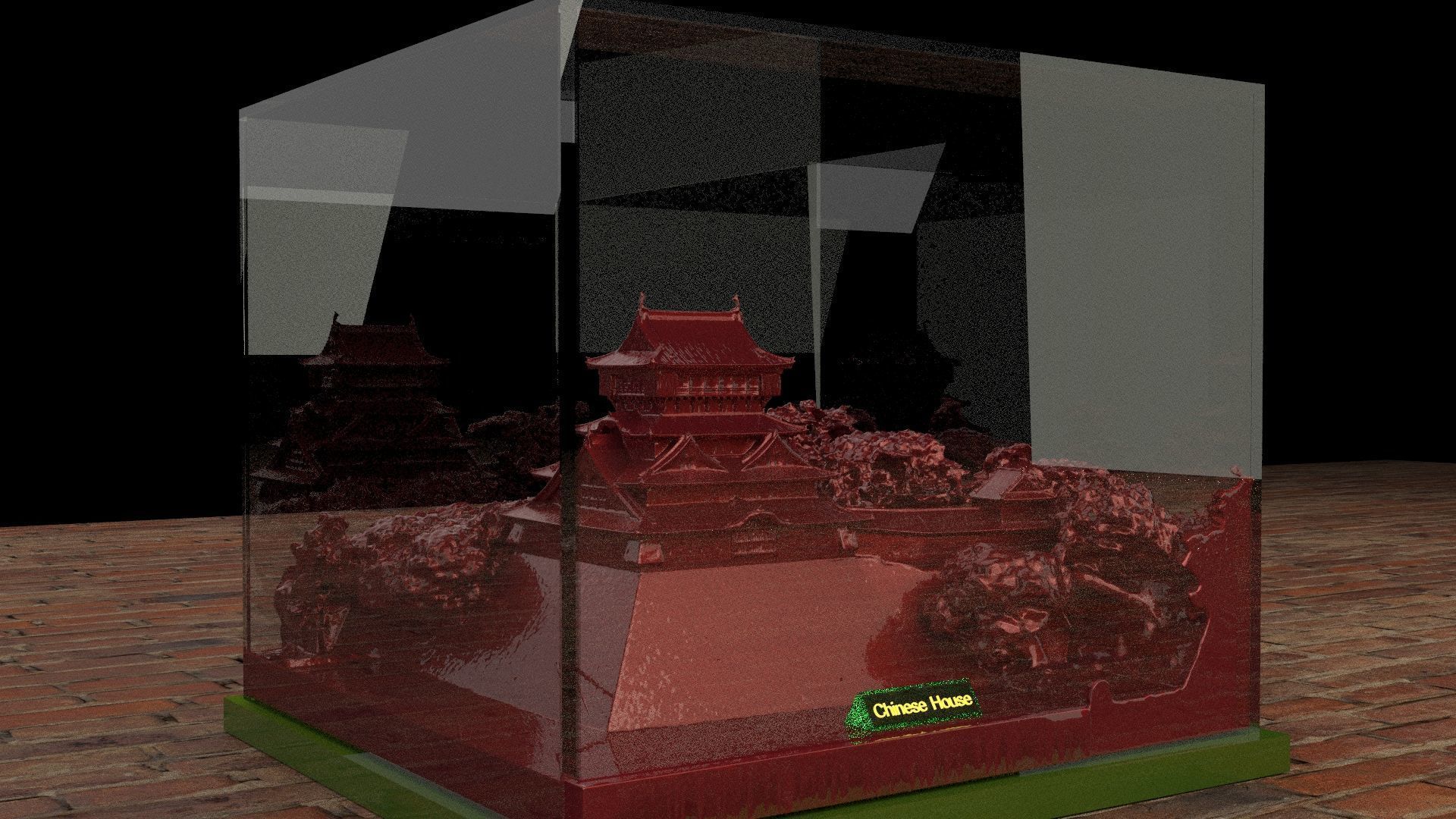 Chinese ancient house 3D model_3