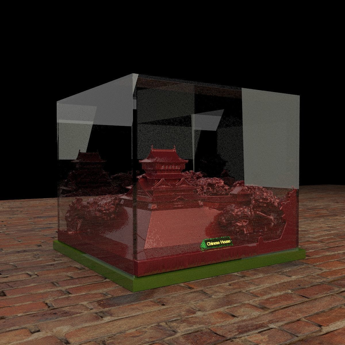 Chinese ancient house 3D model_5