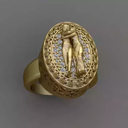 Love Harmony Ring 3D print model