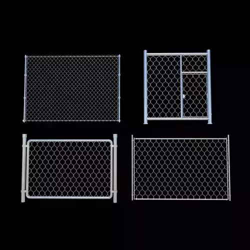 Chain Link Fence  3D model