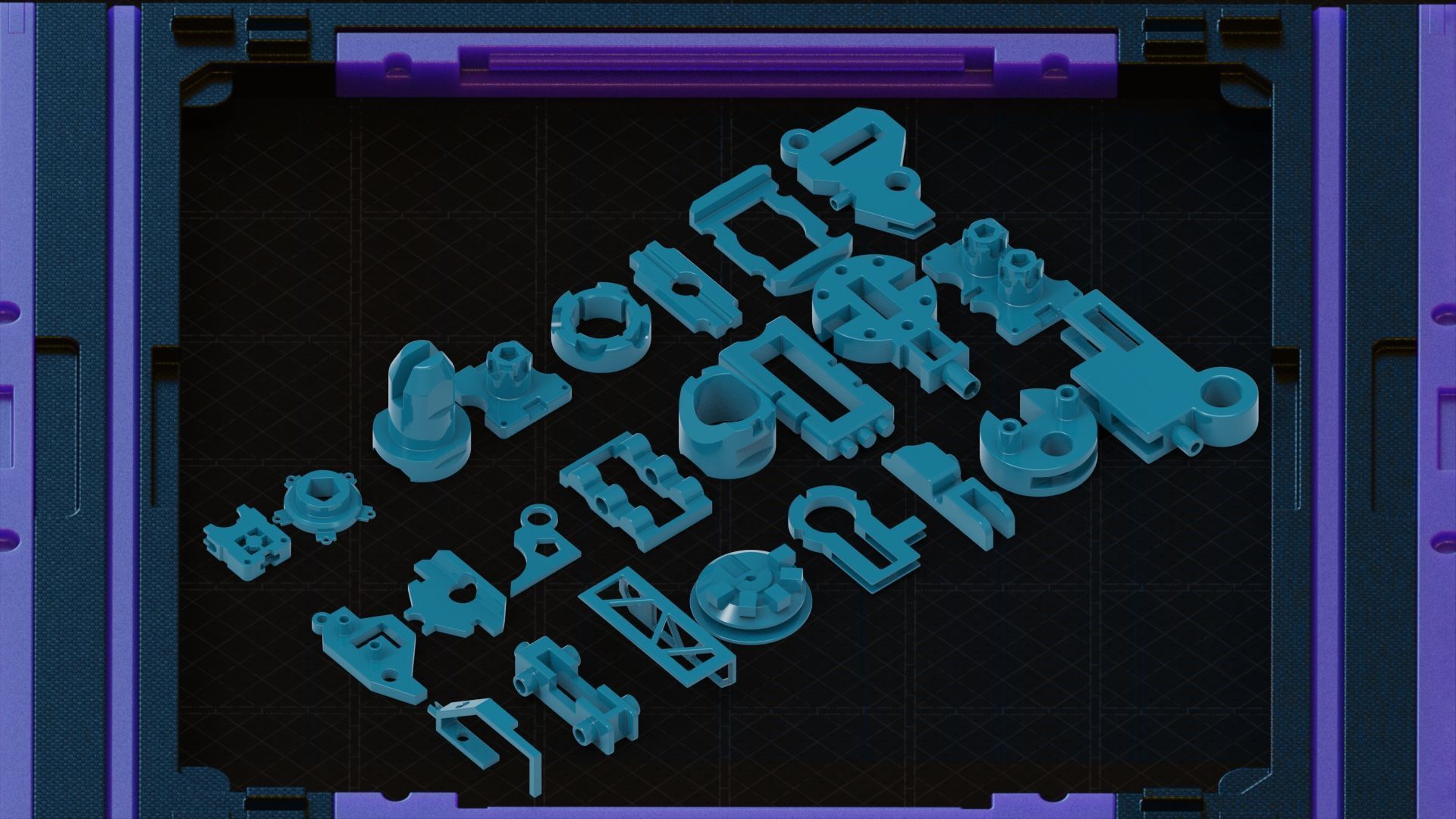 Kitbash hard surface pack automatic num4 3D model_1