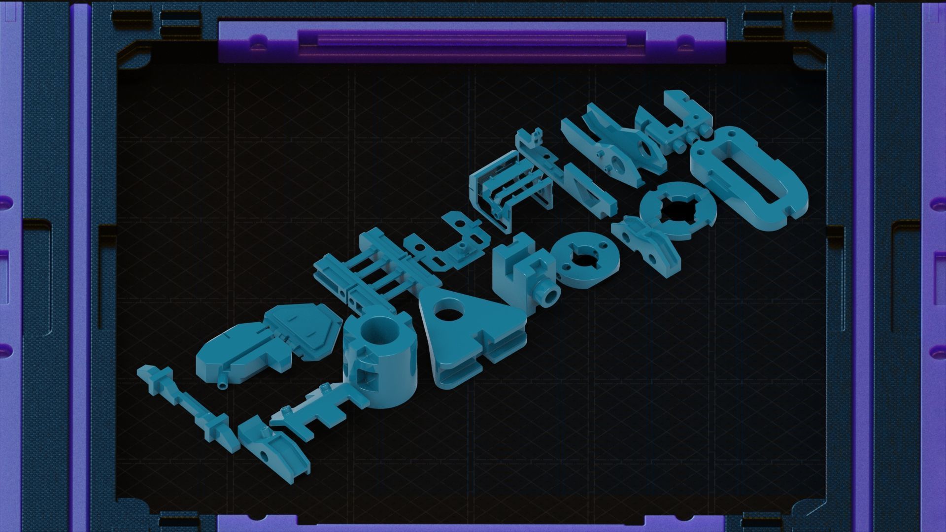 Kitbash hard surface pack automatic num4 3D model_2