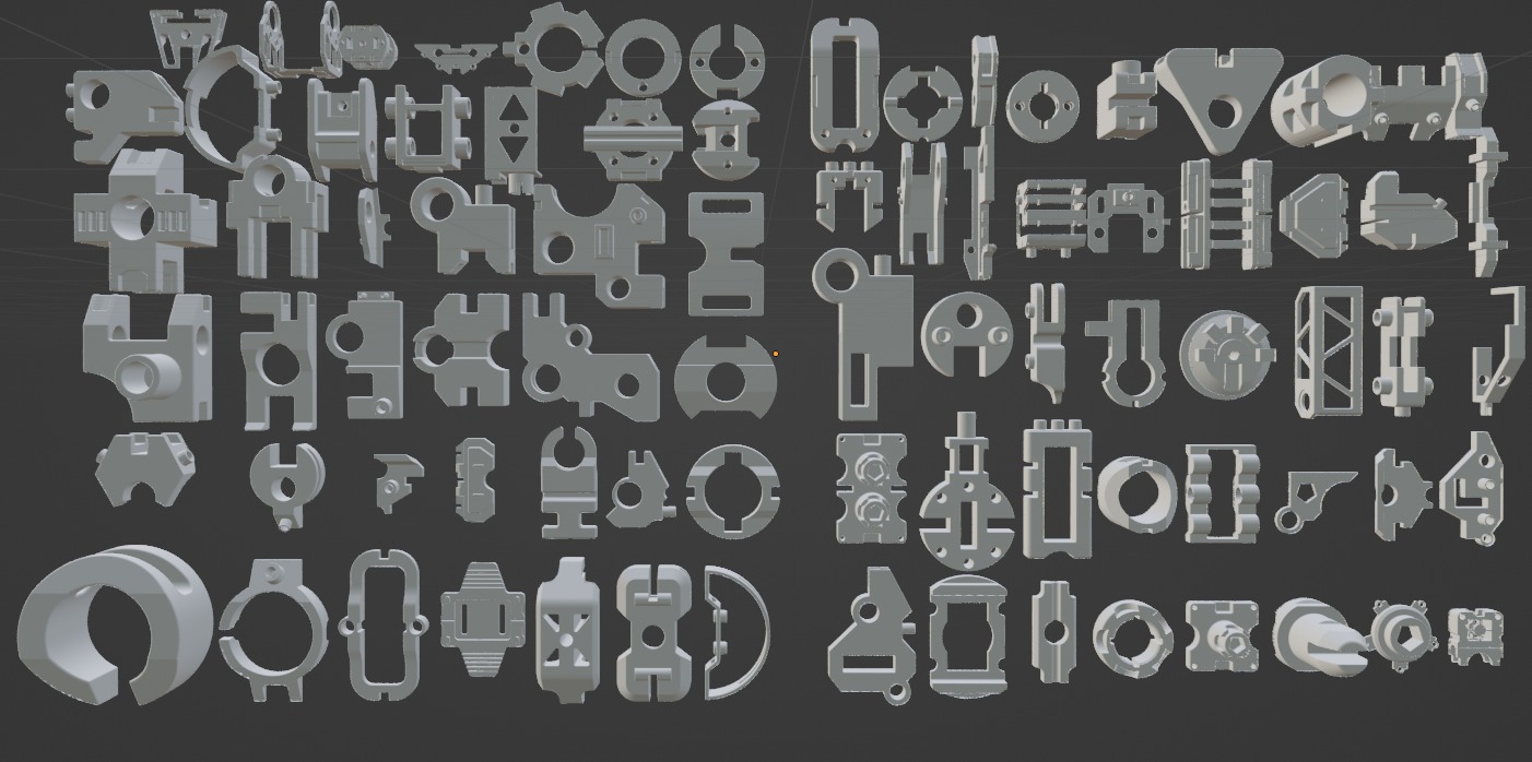 Kitbash hard surface pack automatic num4 3D model_6