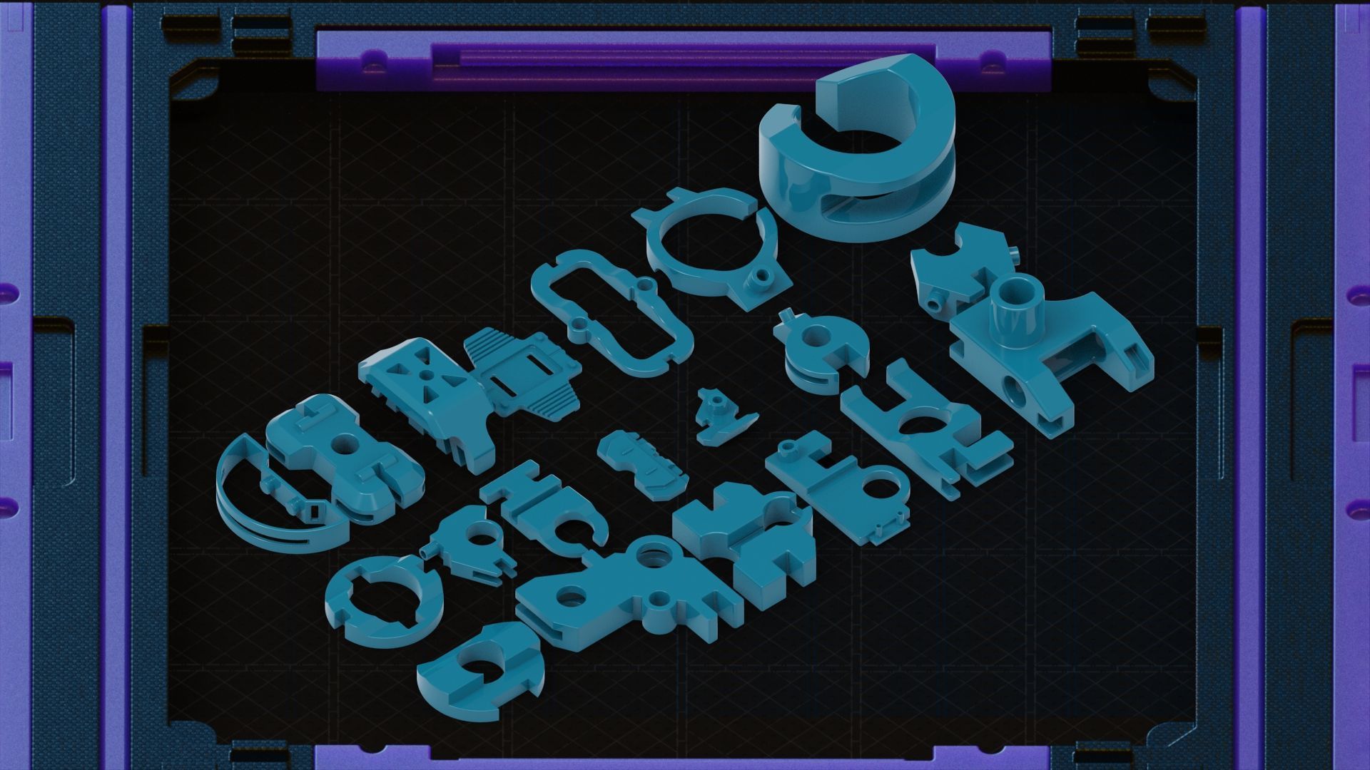 Kitbash hard surface pack automatic num4 3D model_3