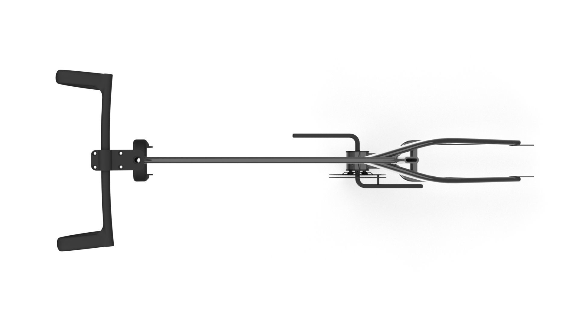 Bicycle Frame Low-poly 3D model_1