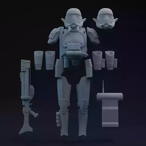 EVO Trooper One-Twelfth Scale Kit 3D print model