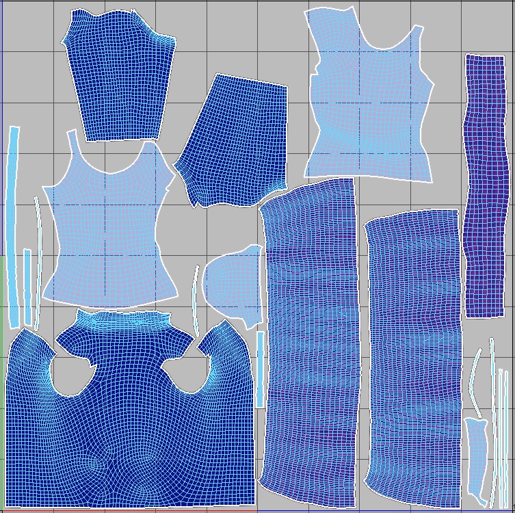 mini scurt with blazer 3D model_2