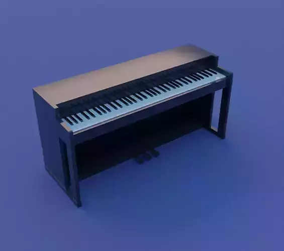 Piano music 3D model set