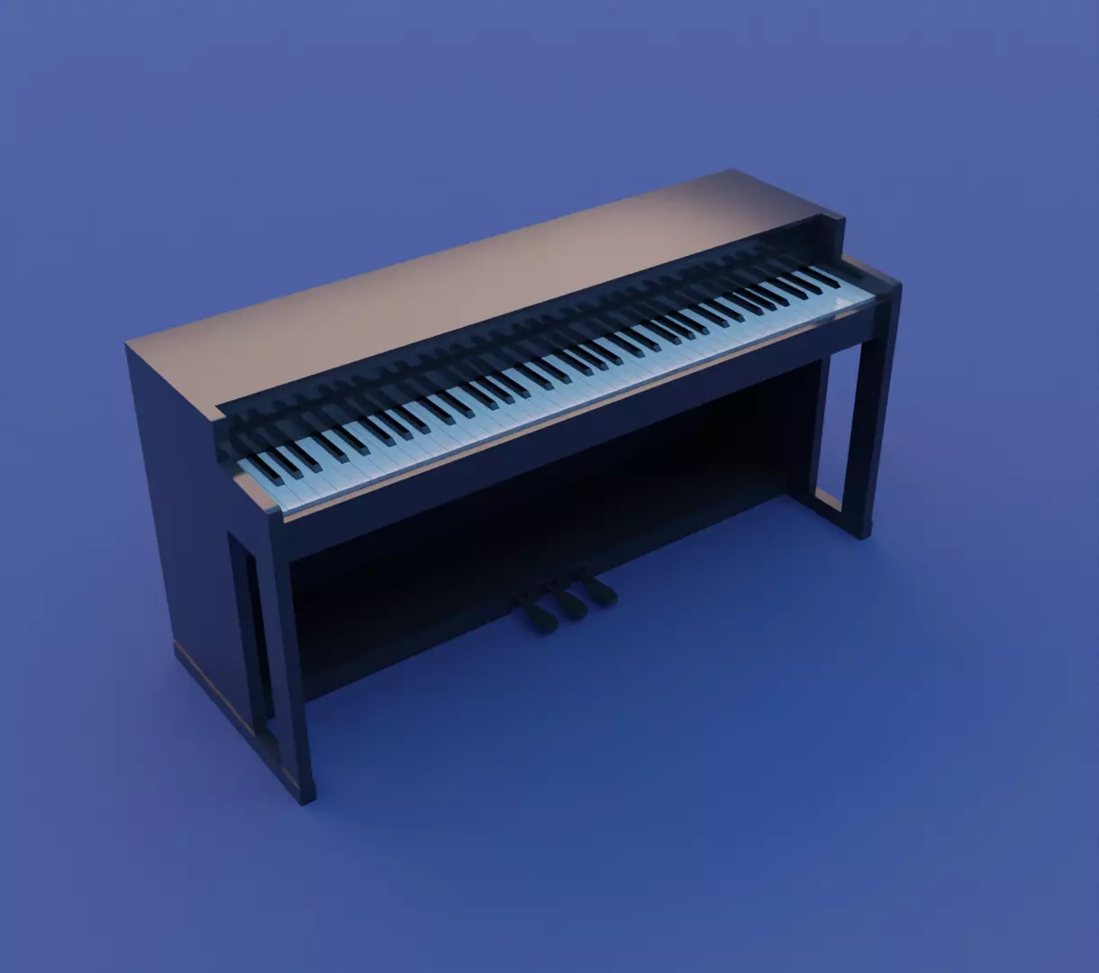 Piano music 3D model set 3D model_0