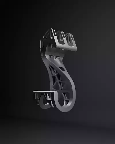 crochet double pivotant hook fasteners