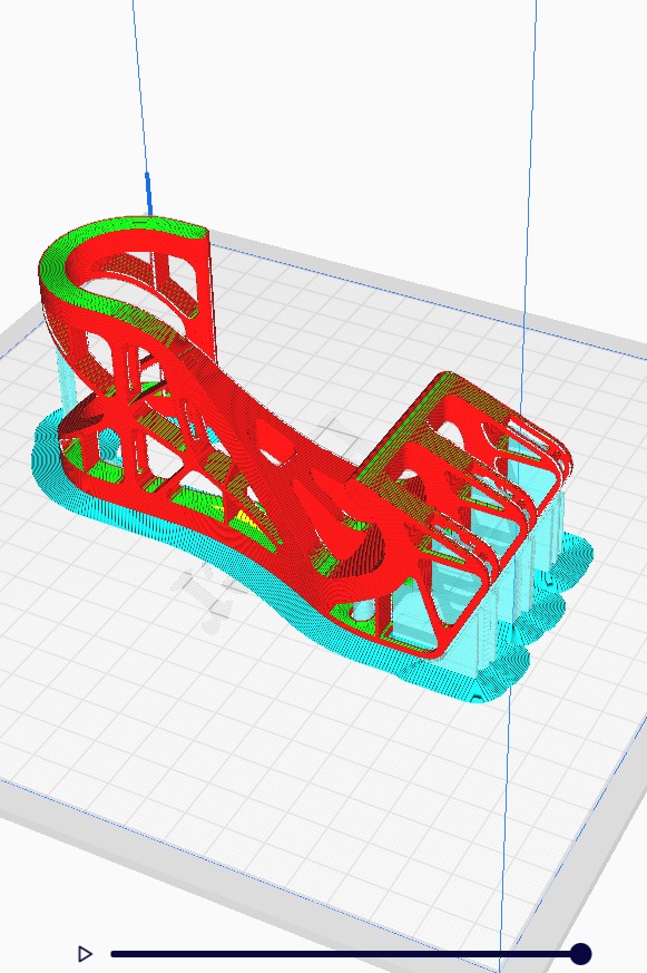 crochet double pivotant hook fasteners 3D print model_2