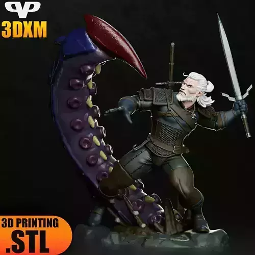 The Witcher STL for 3D Printing ChibiSTL 3DXM