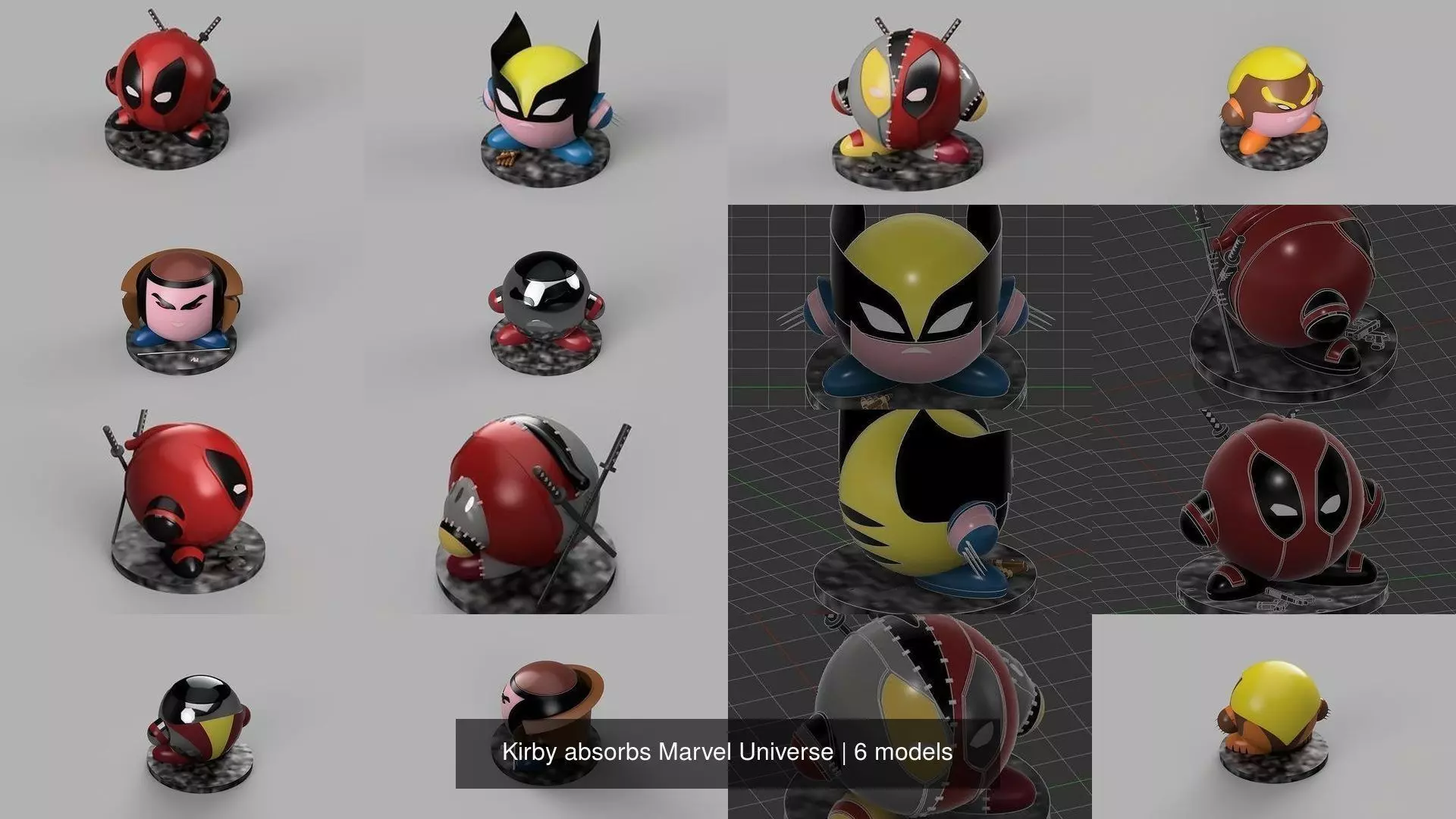 Kirby absorbs Marvel Universe 3D Model Collection_0