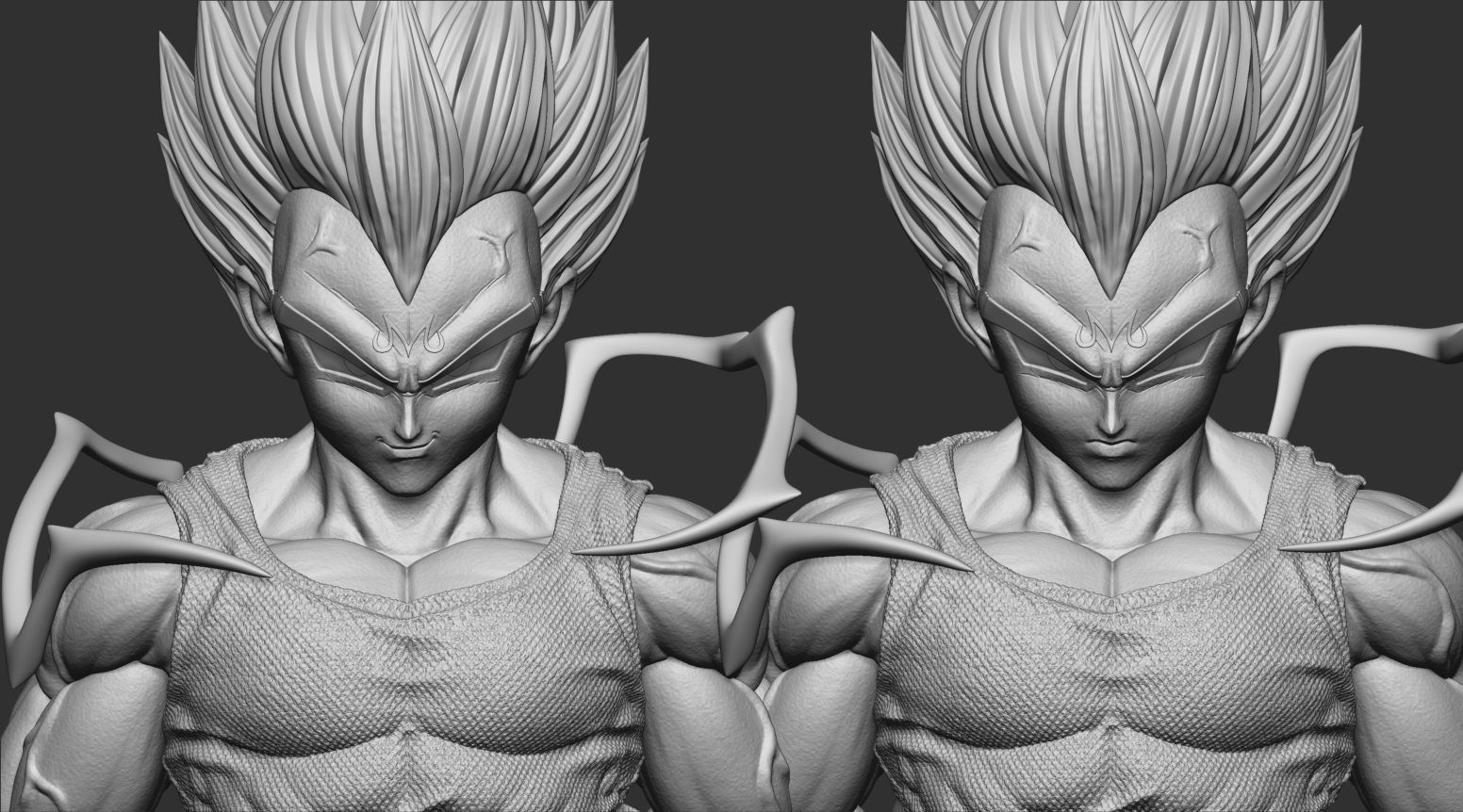 Majin Vegeta Fan Art Statue 3D print model_9