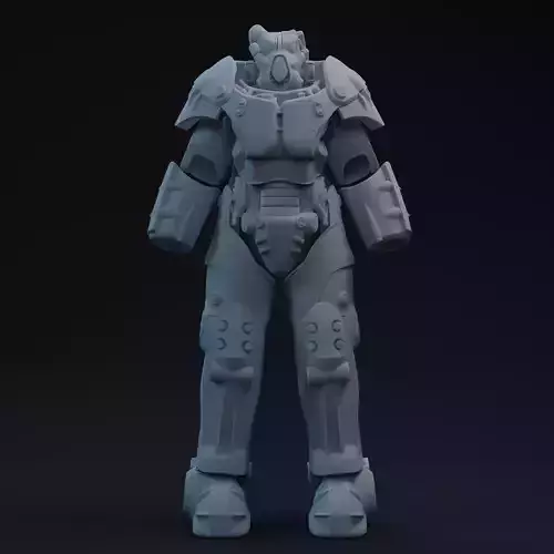 F4 X01 Power Armor One-Twelfth Scale Kit 3D print model