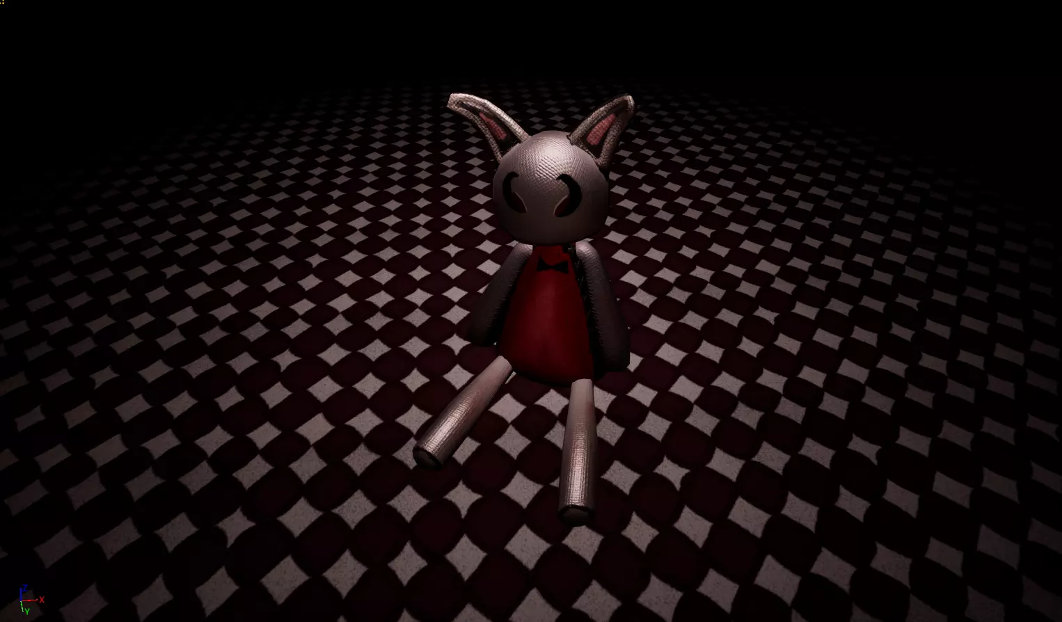 Creepy Doll - Fantasy Low-poly 3D model_0