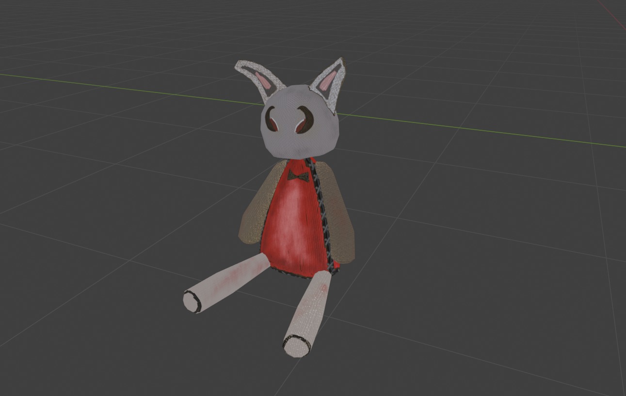 Creepy Doll - Fantasy Low-poly 3D model_2