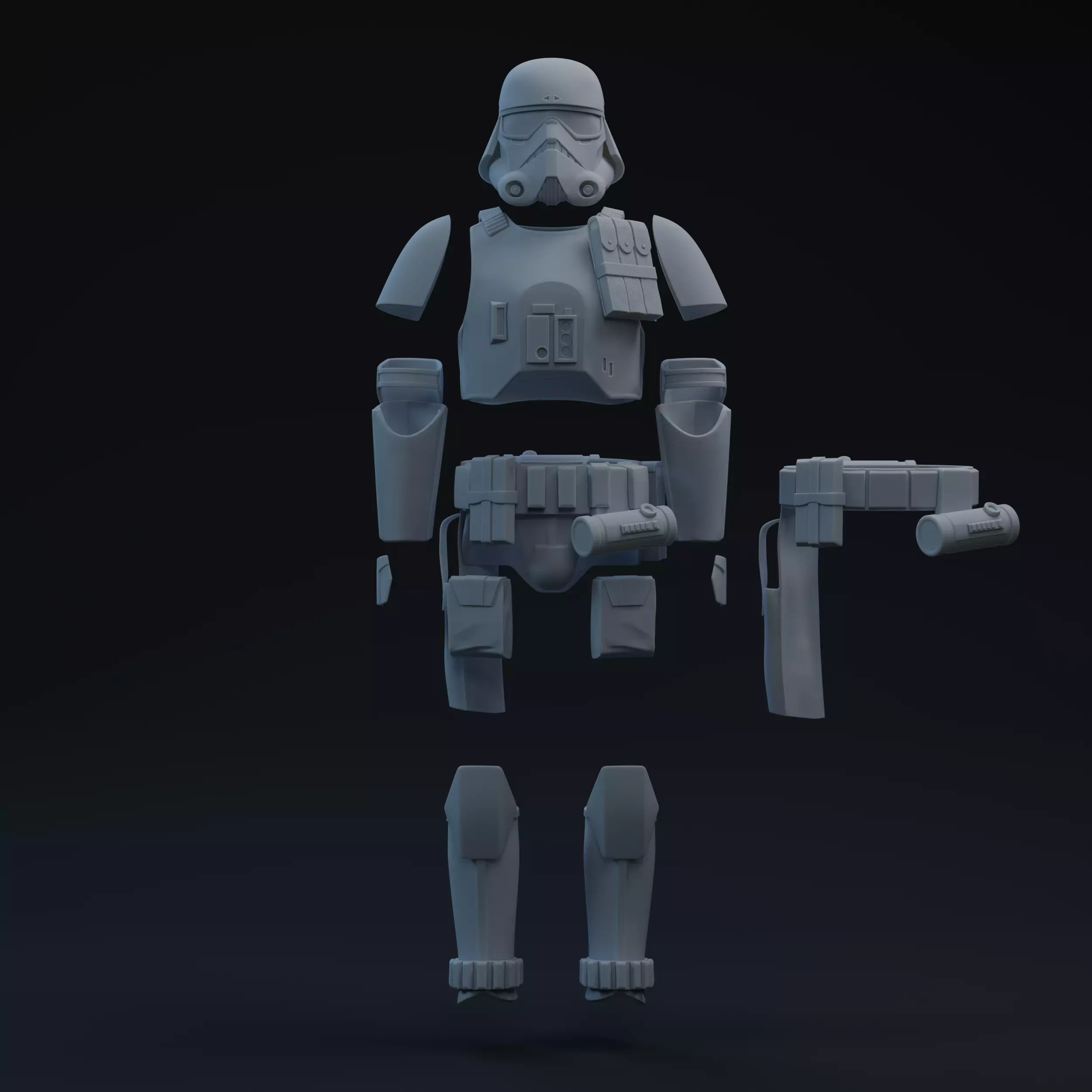 FU Navy Trooper One-Twelfth Scale Kit 3D print model_0