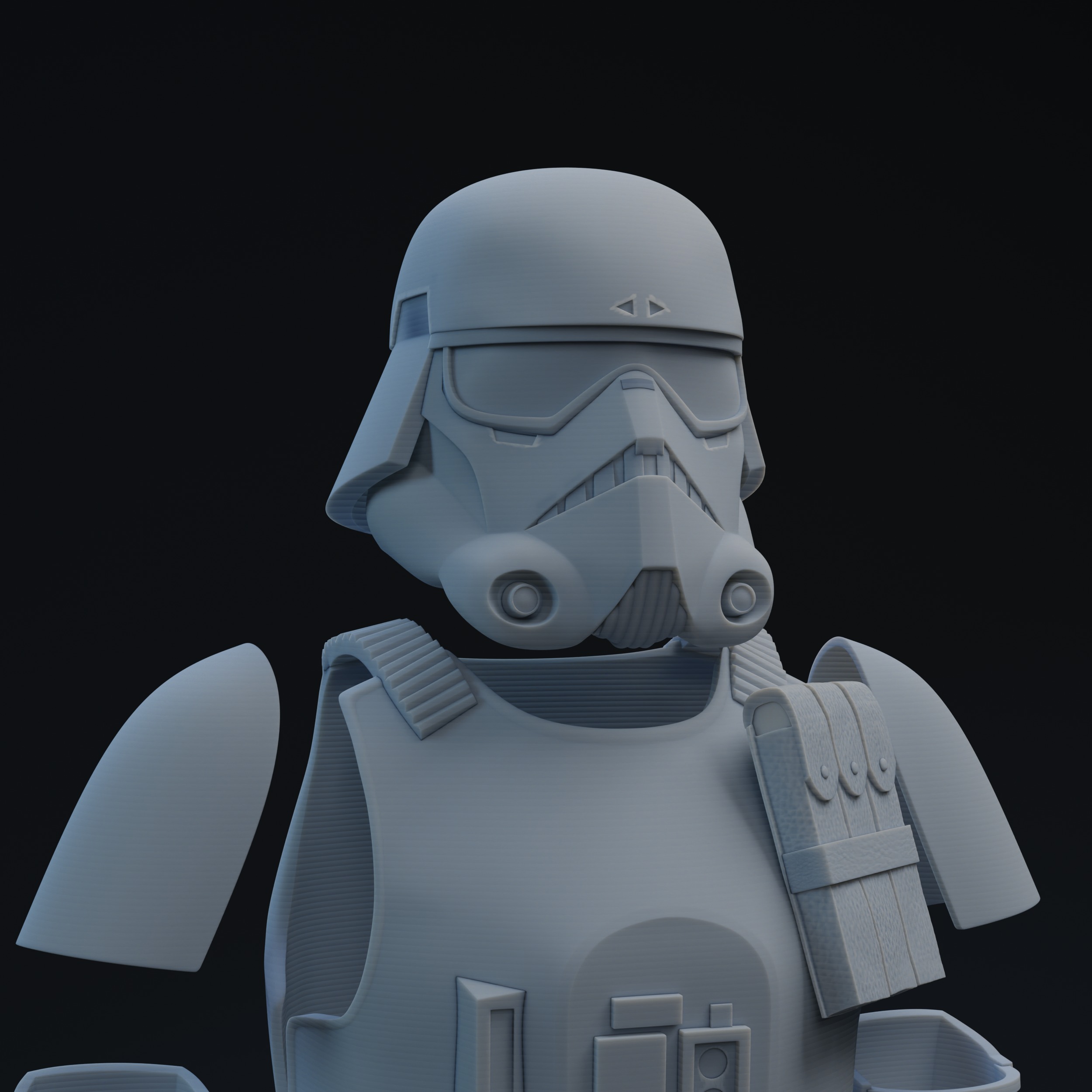 FU Navy Trooper One-Twelfth Scale Kit 3D print model_3