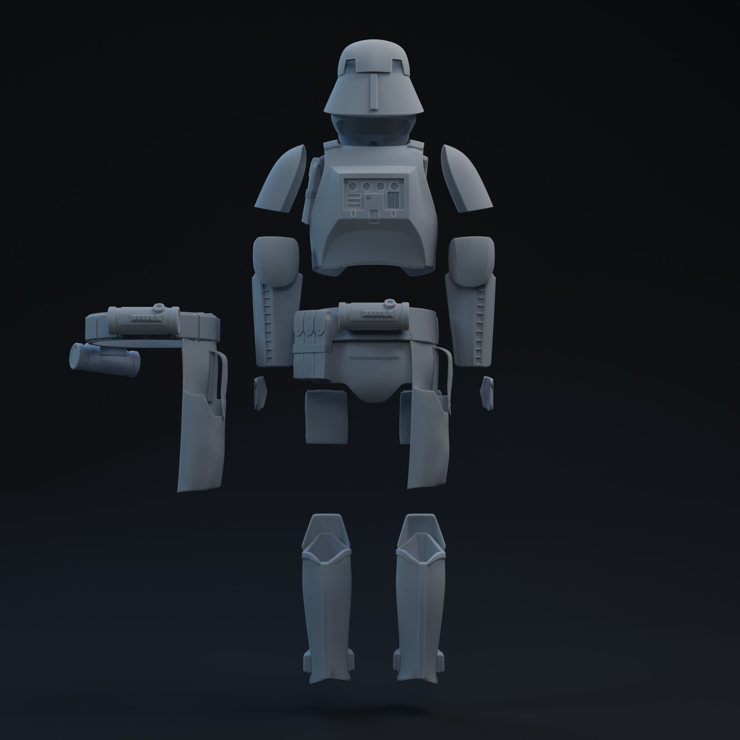 FU Navy Trooper One-Twelfth Scale Kit 3D print model_2