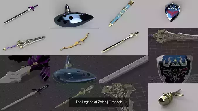 The Legend of Zelda 3D Model Collection