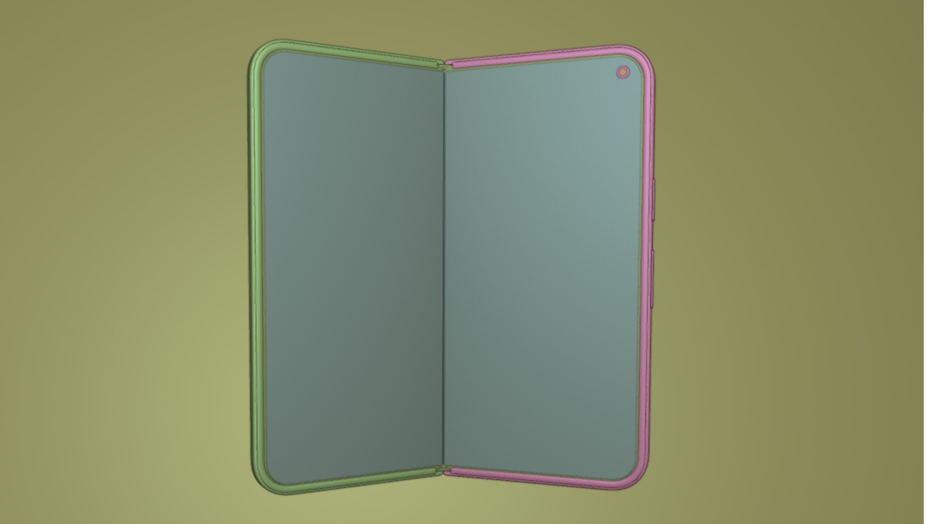 Pixel 9 Pro Fold Obsidian Rigged animated 3D model_10