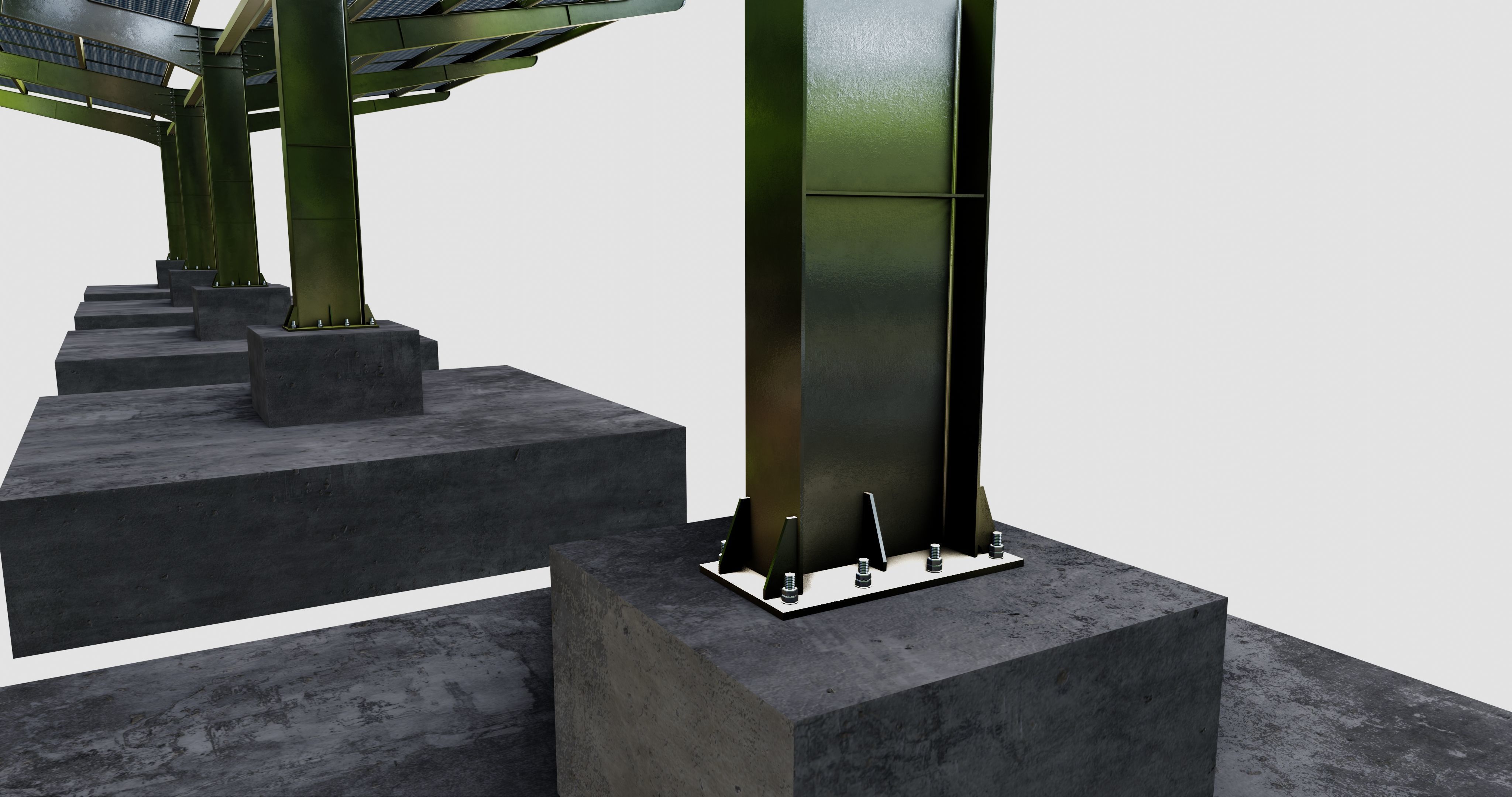 Y TypeSolar Carport Type 3D model_19