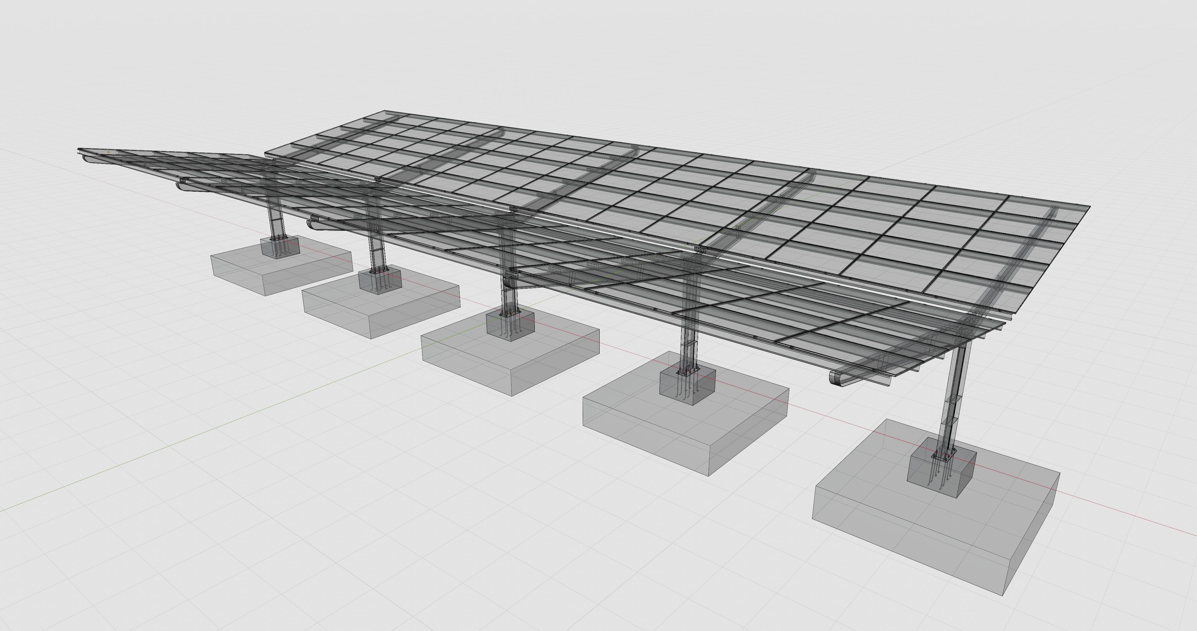 Y TypeSolar Carport Type 3D model_30