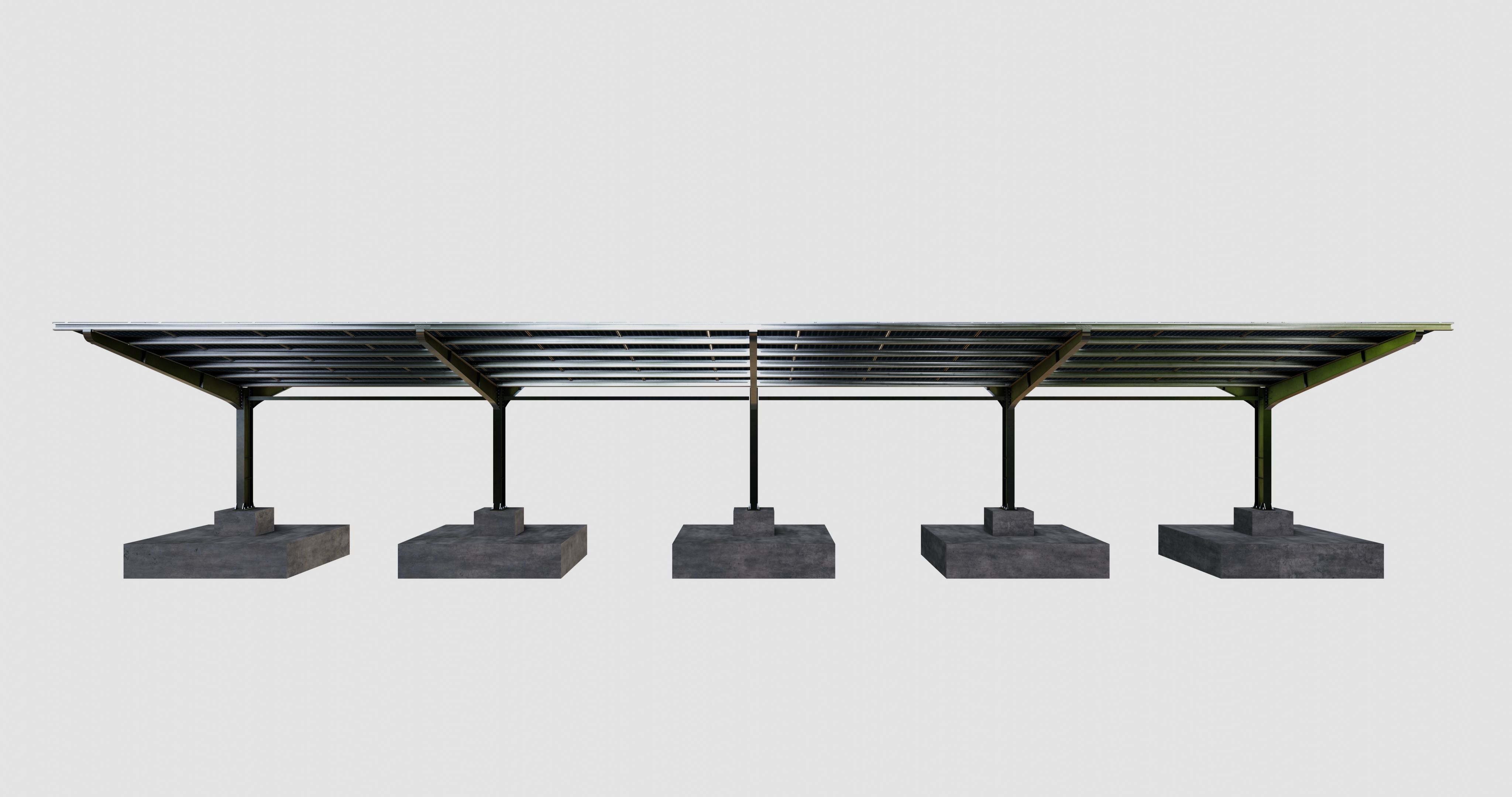 Y TypeSolar Carport Type 3D model_13