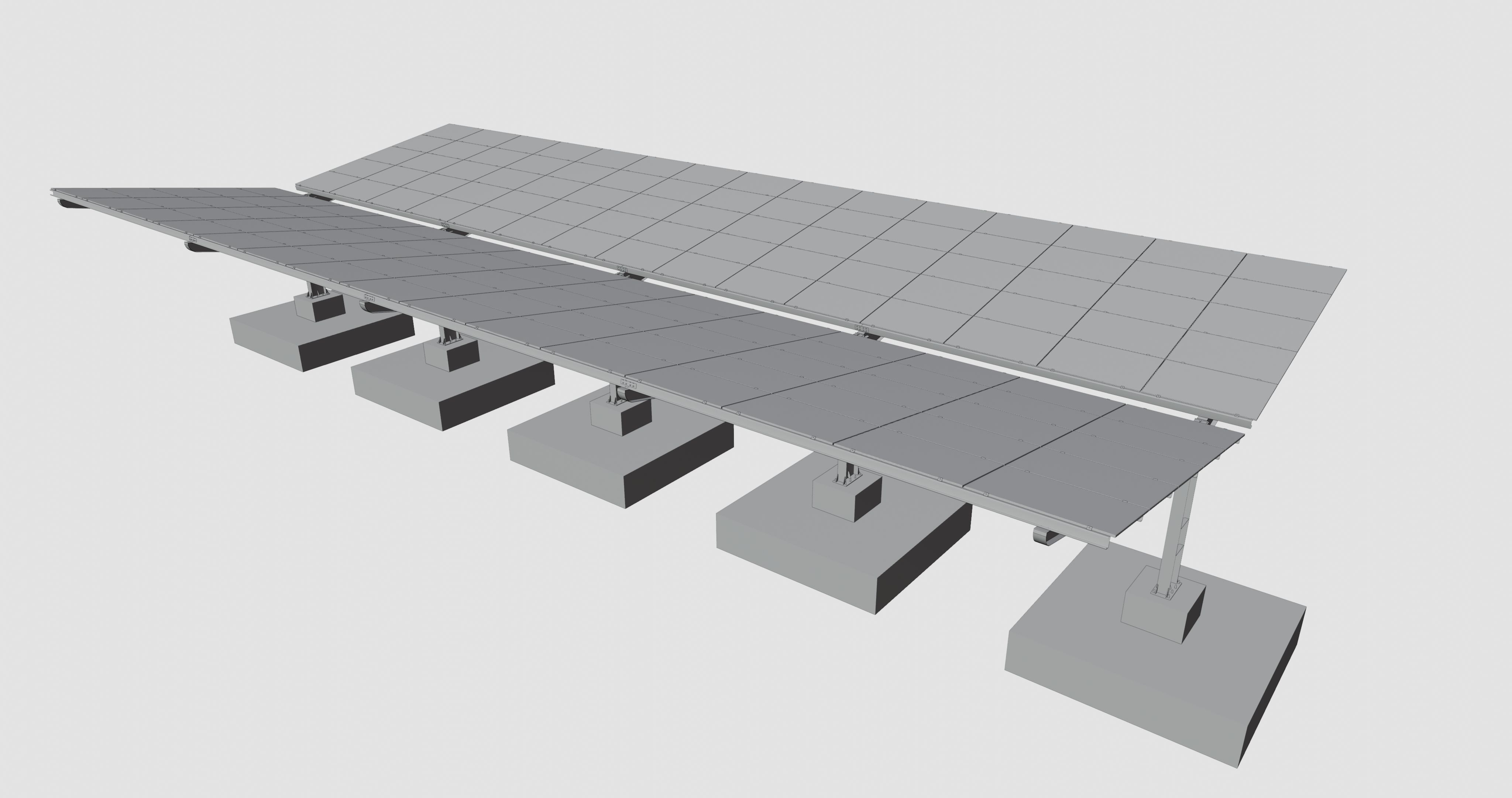 Y TypeSolar Carport Type 3D model_34