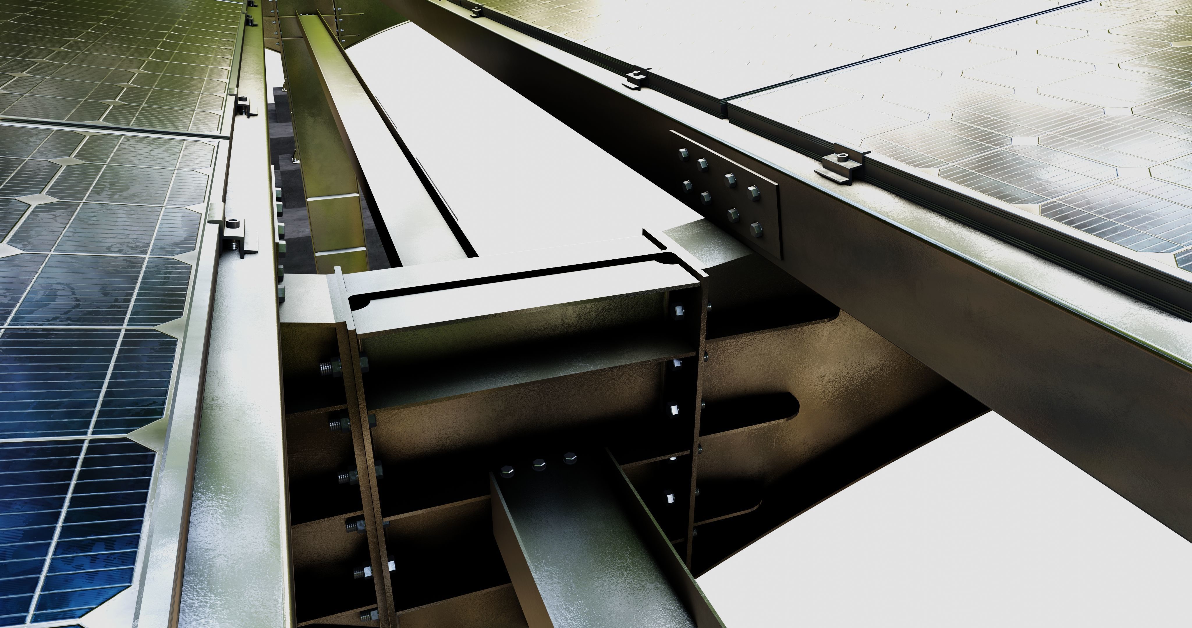 Y TypeSolar Carport Type 3D model_25