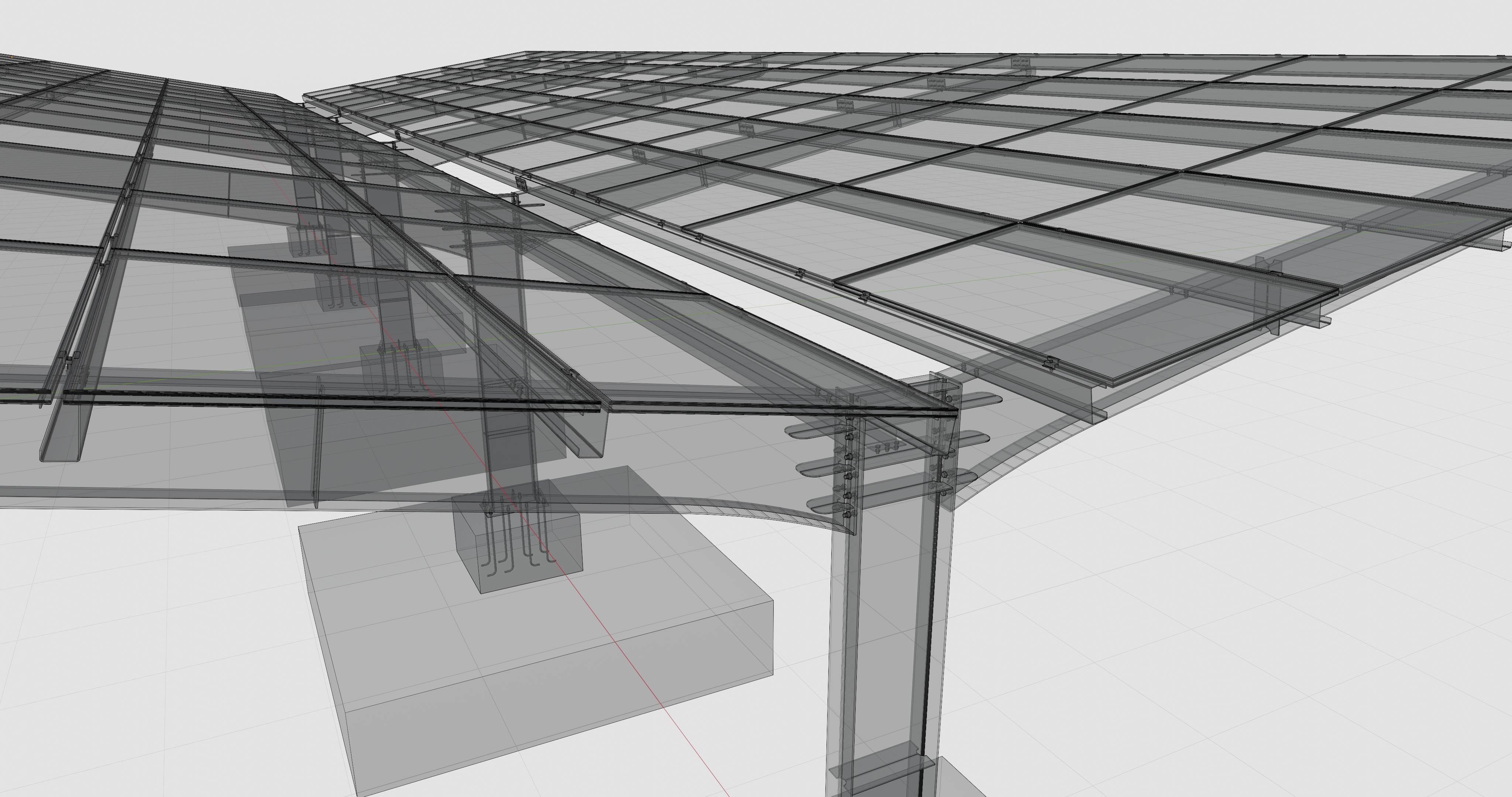 Y TypeSolar Carport Type 3D model_31