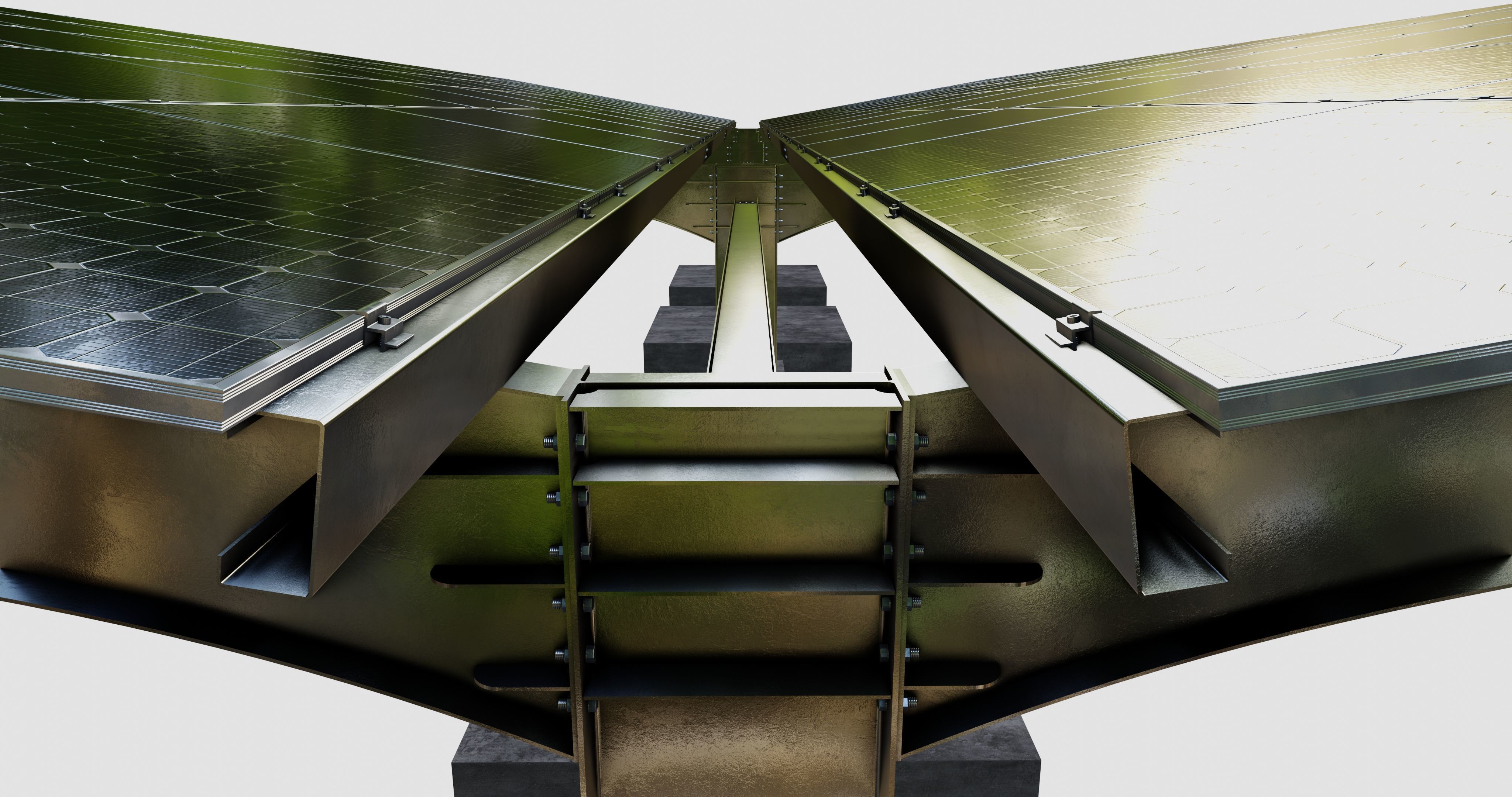 Y TypeSolar Carport Type 3D model_23