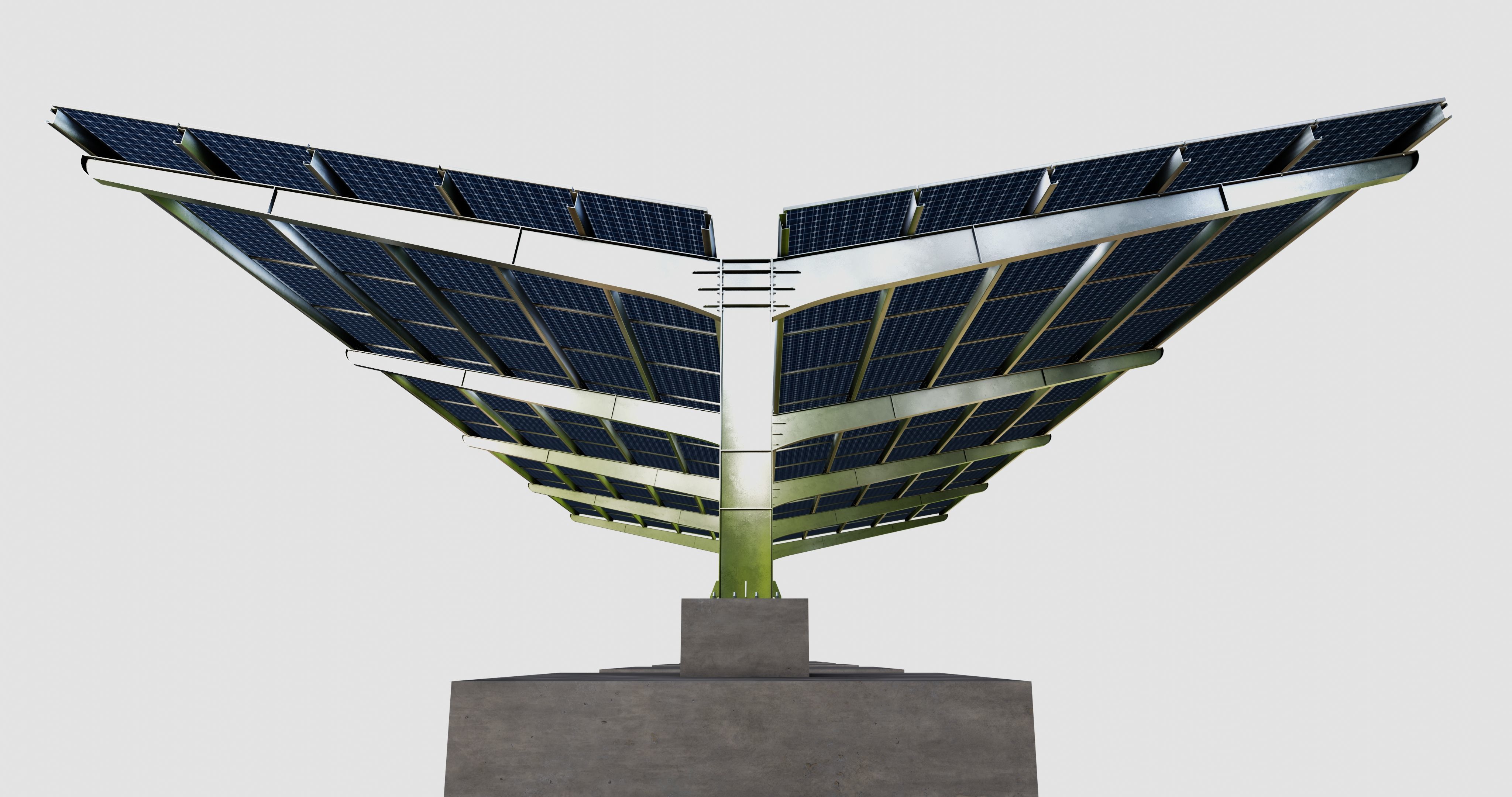 Y TypeSolar Carport Type 3D model_14
