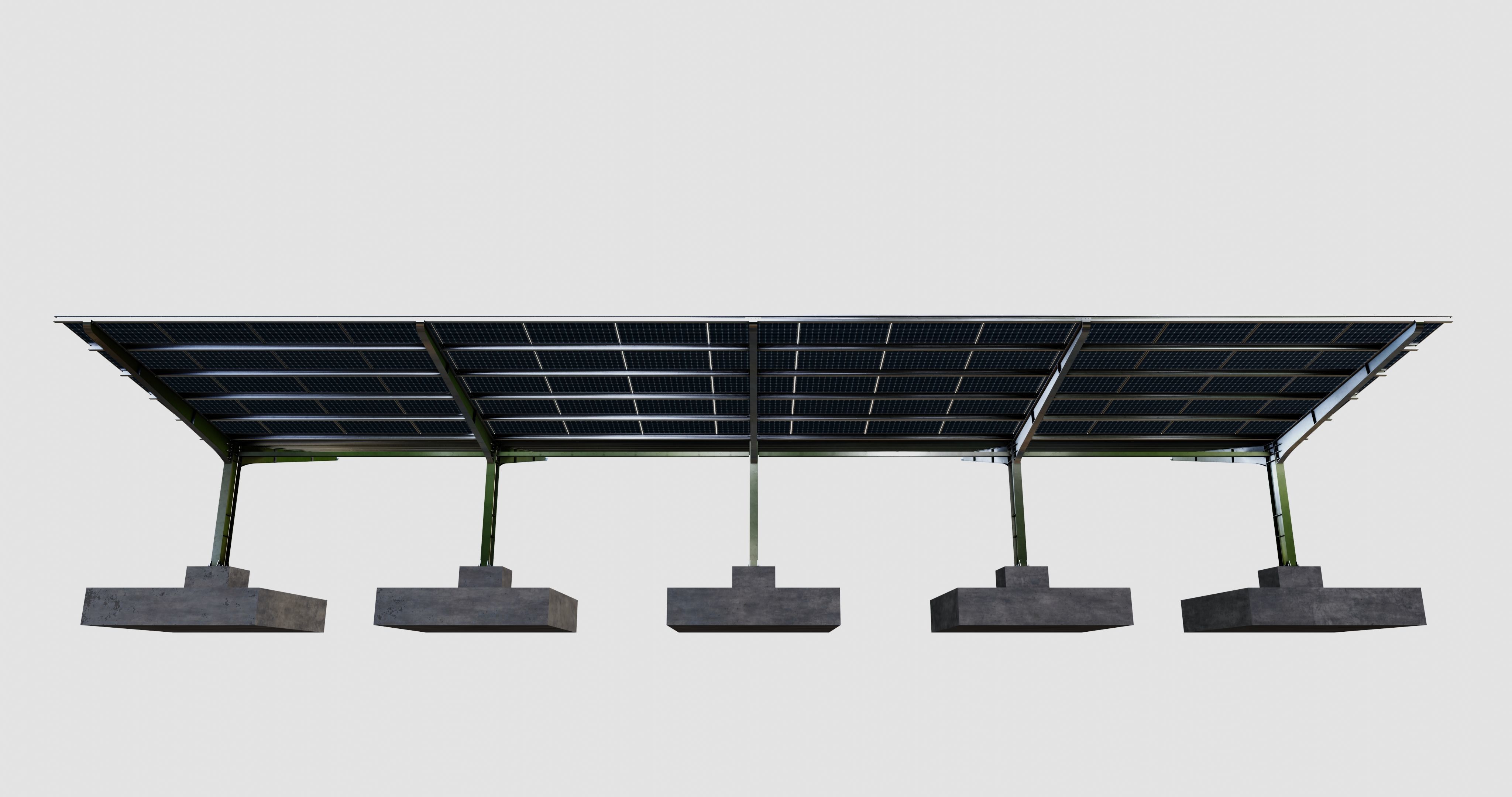 Y TypeSolar Carport Type 3D model_20