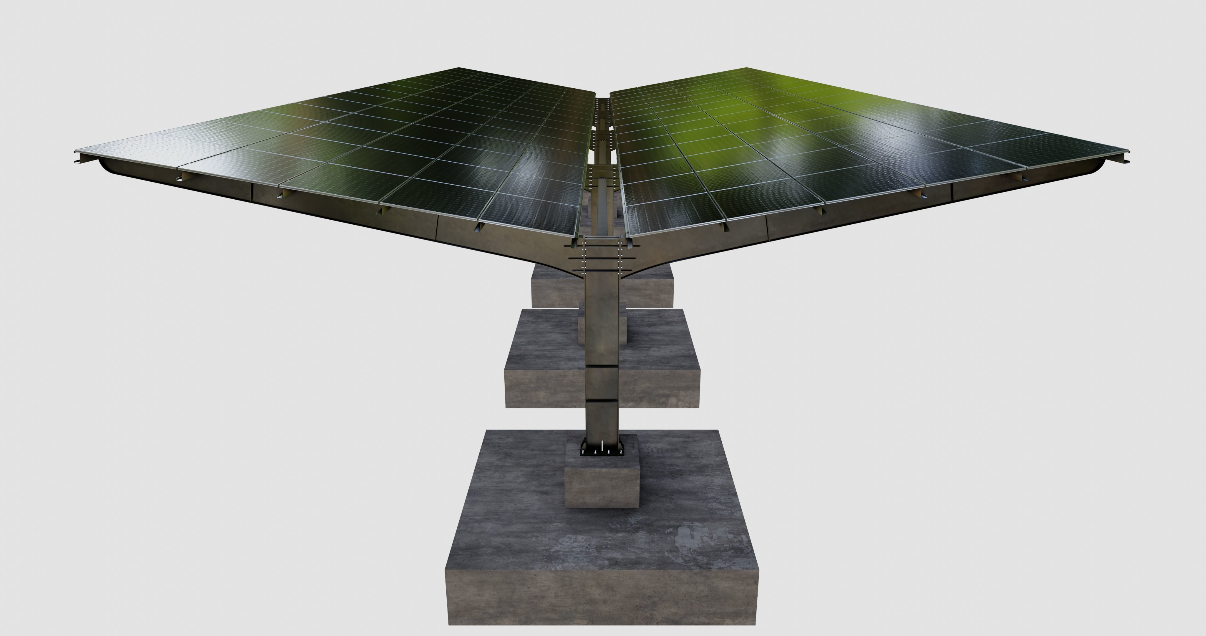 Y TypeSolar Carport Type 3D model_7