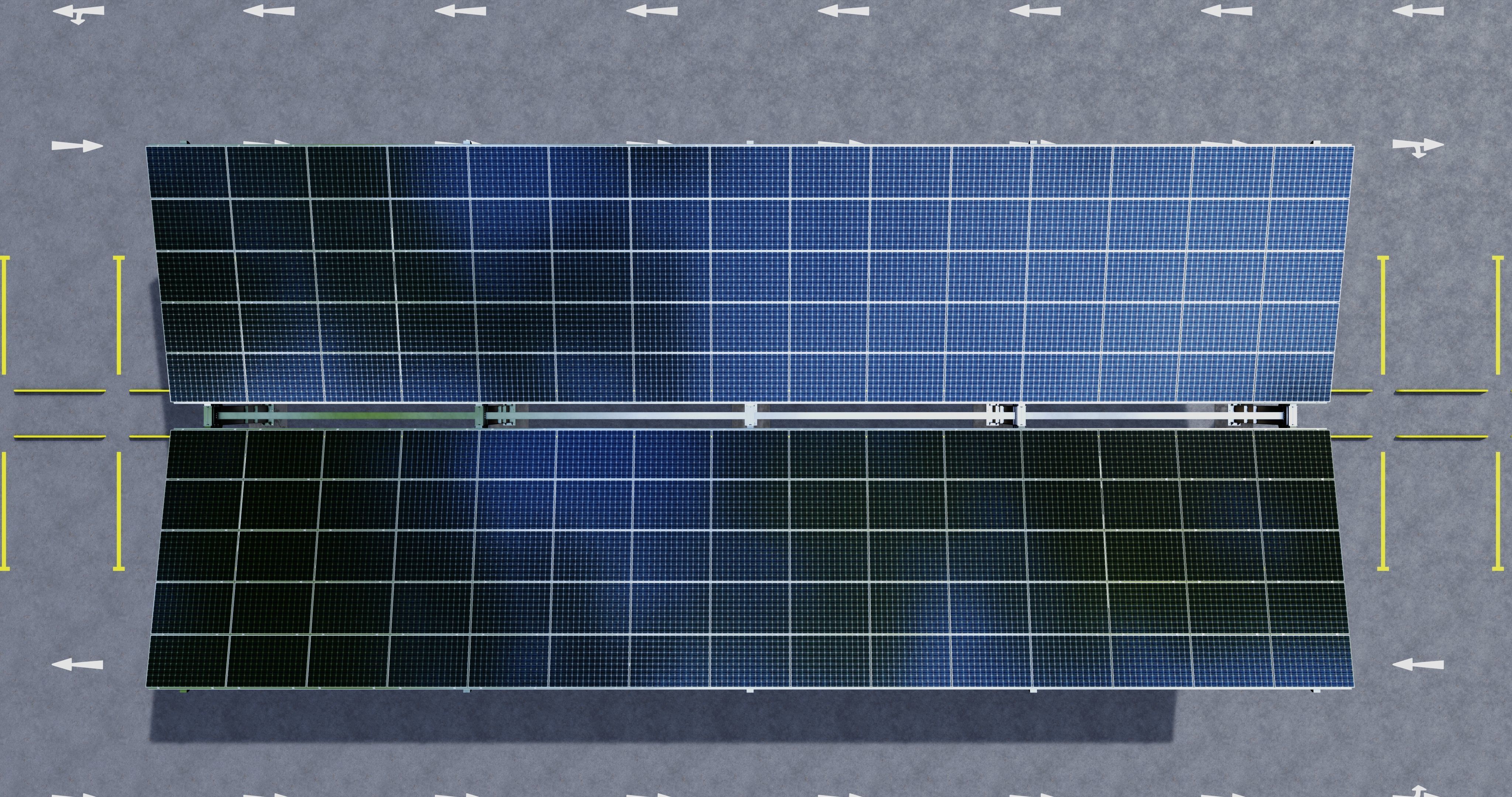 Y TypeSolar Carport Type 3D model_9