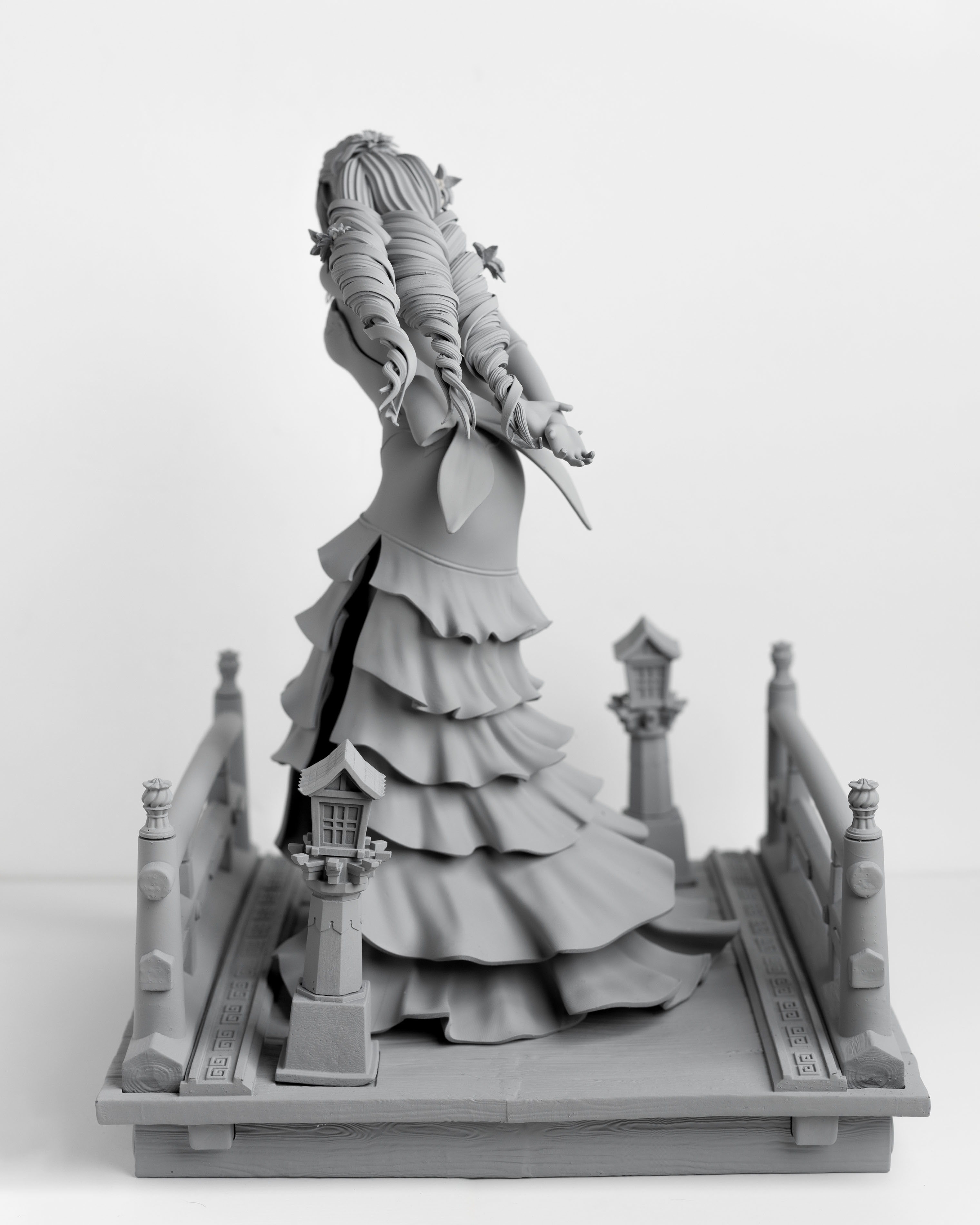 Aerith Gainsborough Sexy Red Dress - Final Fantasy VII 3D print model_22