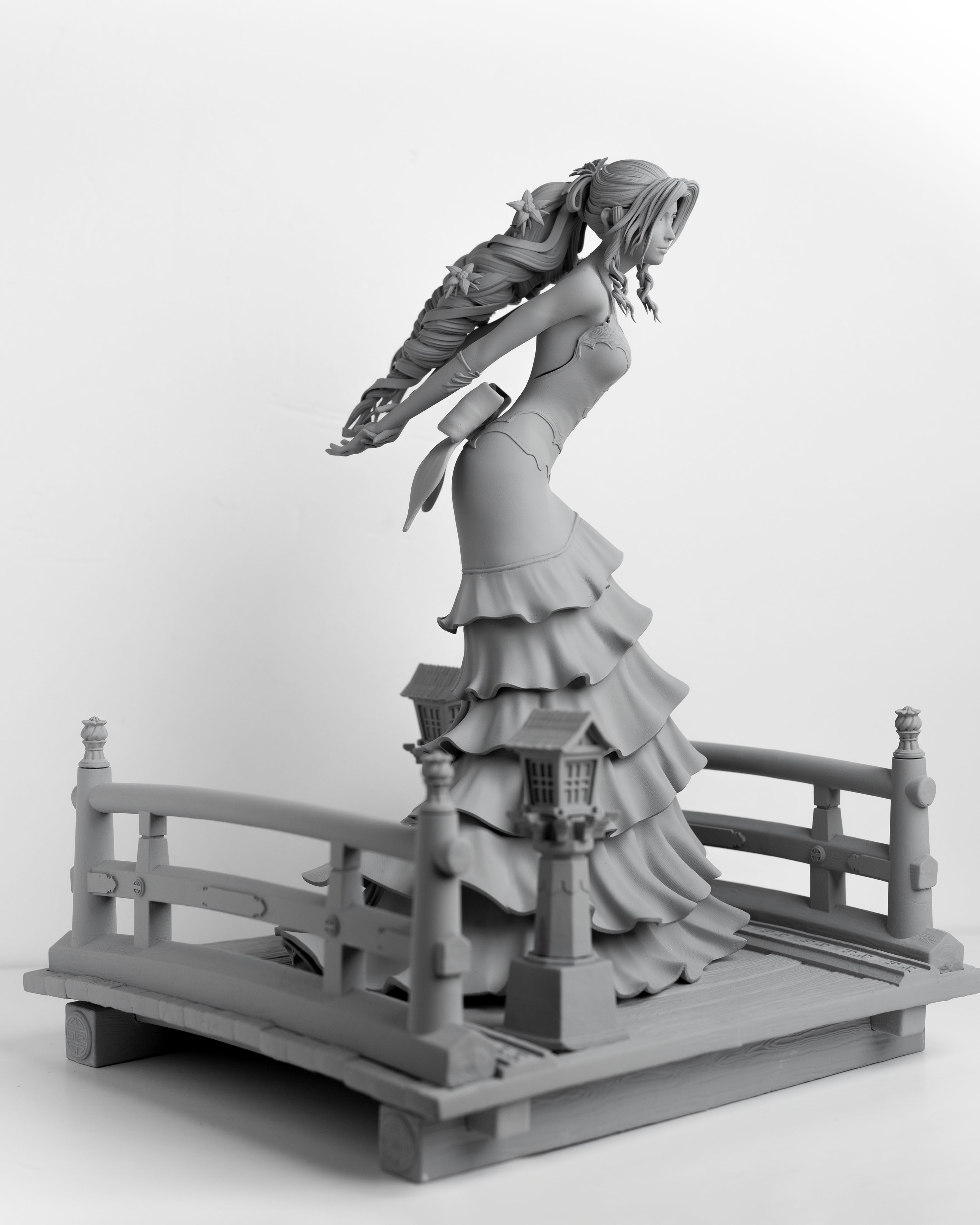 Aerith Gainsborough Sexy Red Dress - Final Fantasy VII 3D print model_19