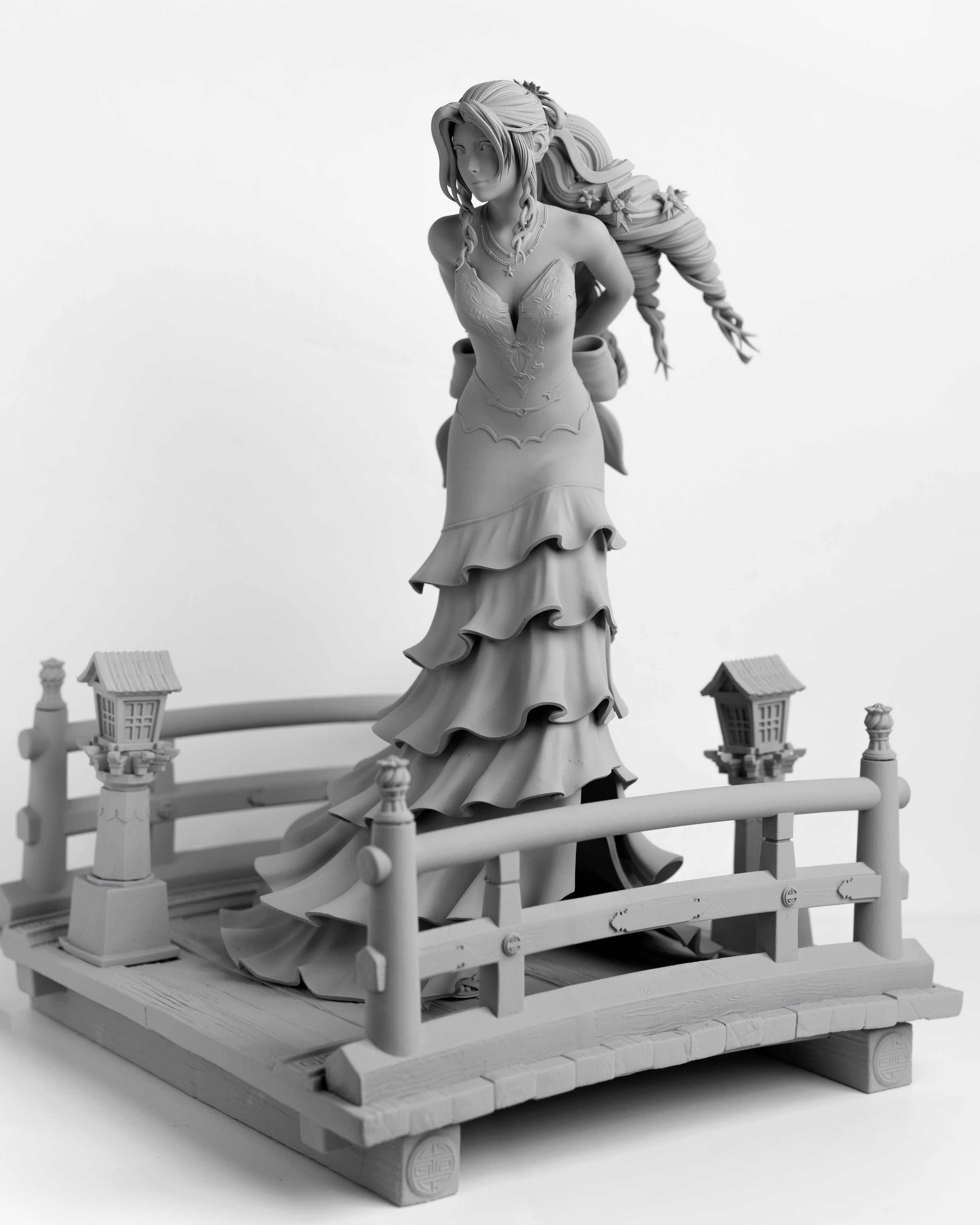 Aerith Gainsborough Sexy Red Dress - Final Fantasy VII 3D print model_20