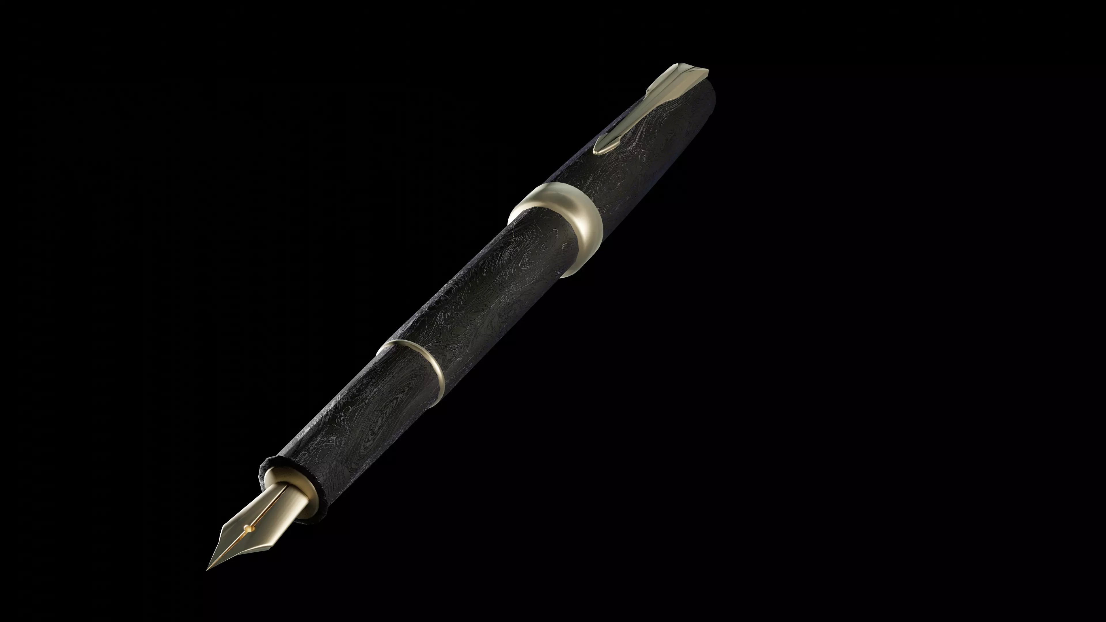 Fountain Pen 3D model_0