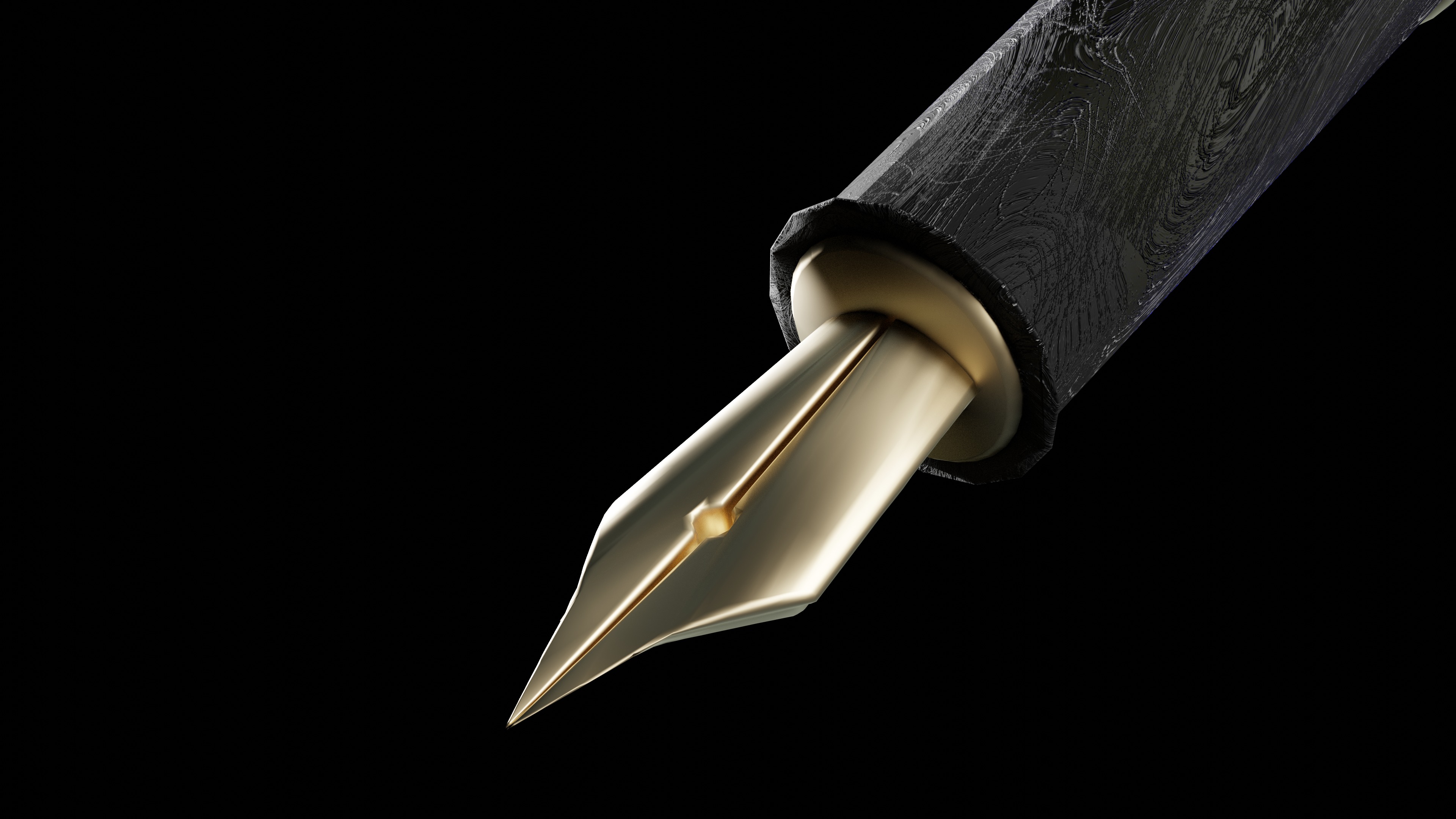 Fountain Pen 3D model_2