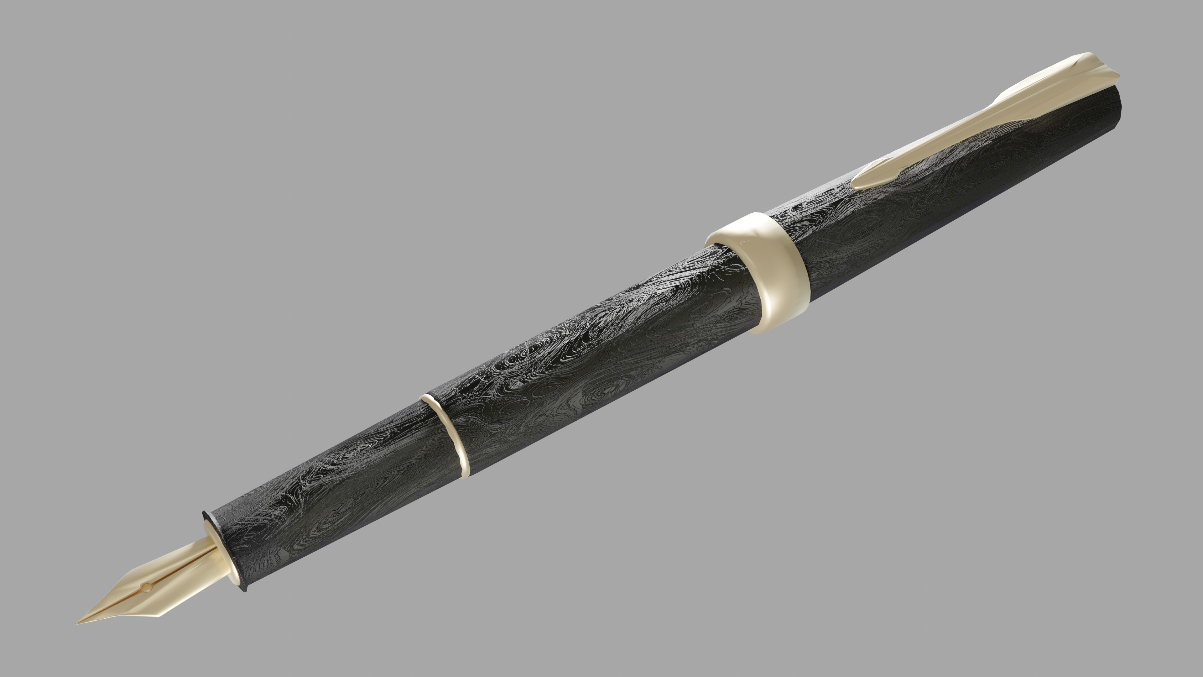 Fountain Pen 3D model_5